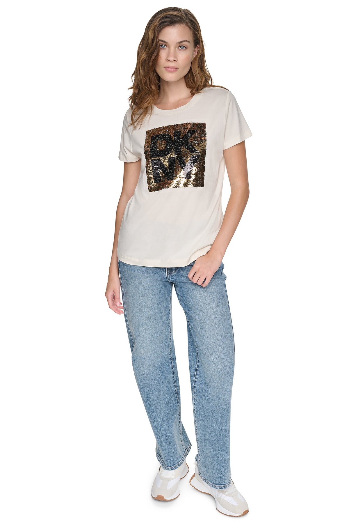 SEQUIN LOGO TEE
