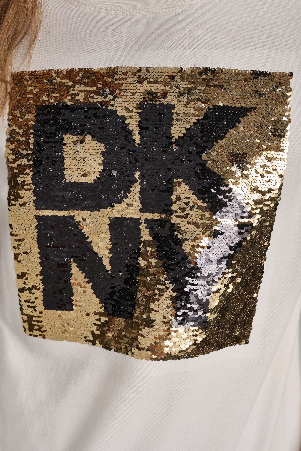 SEQUIN LOGO TEE