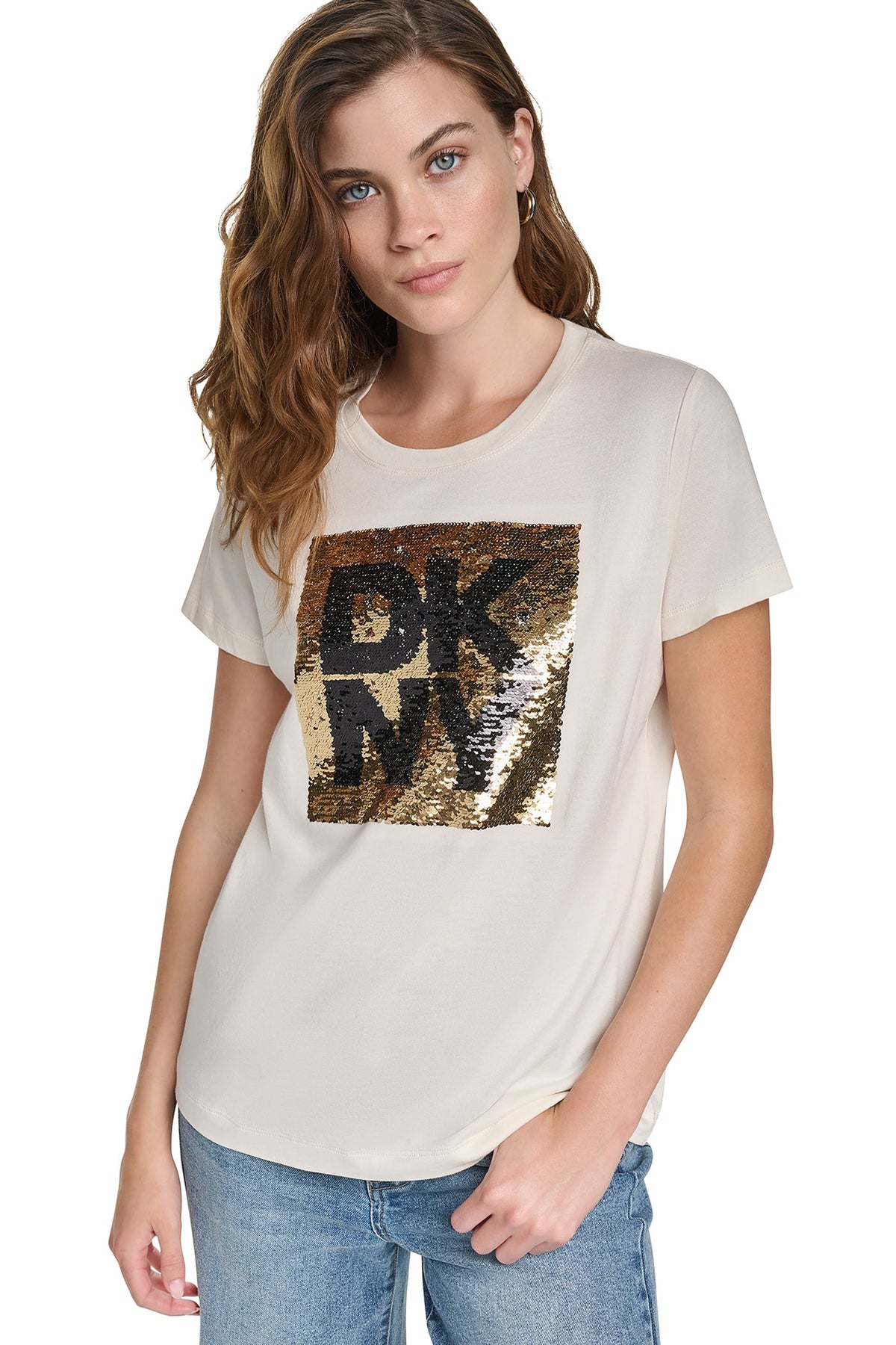 SEQUIN LOGO TEE