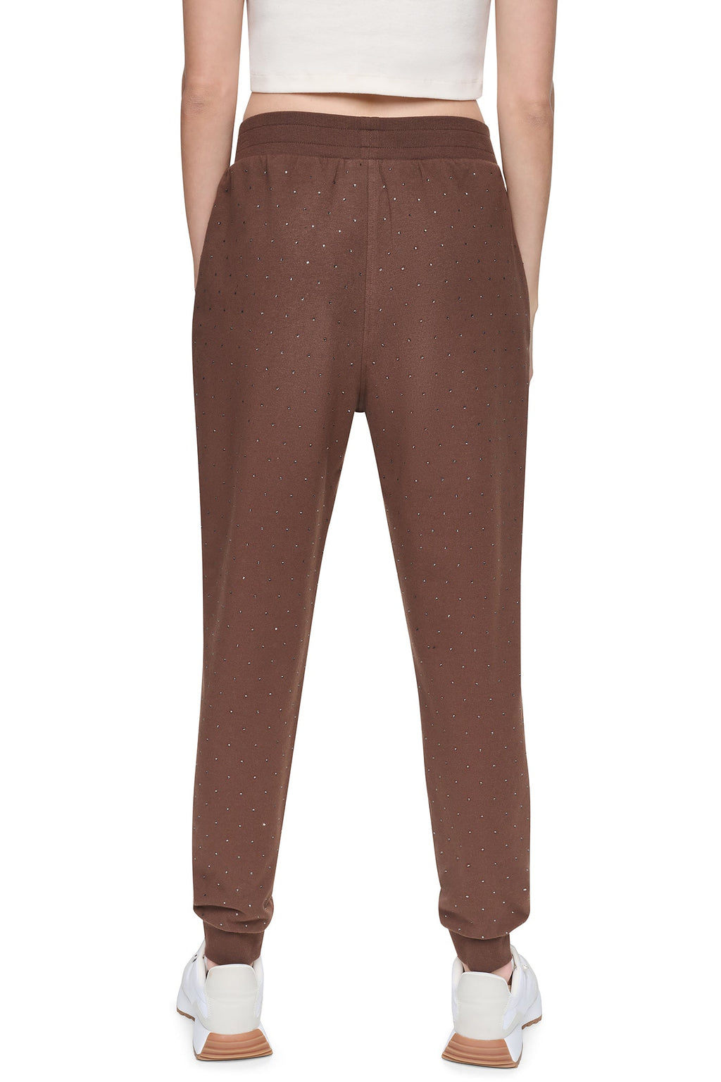 HIGH-RISE RHINESTONE JOGGER PANT