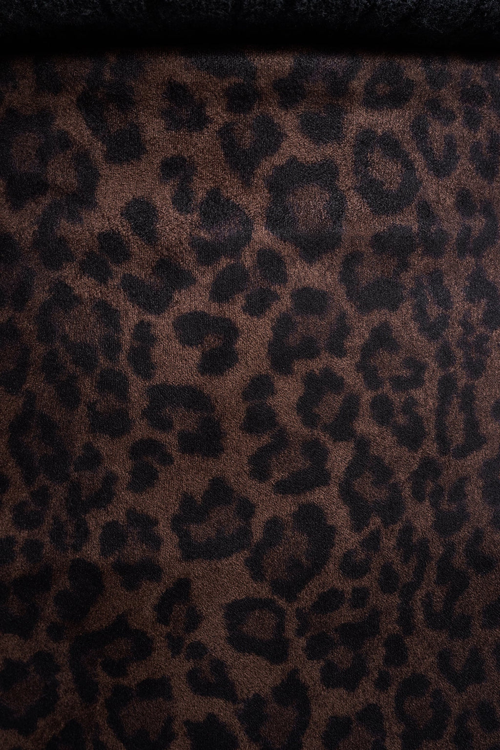 LEOPARD FAUX SUEDE MIDI SKIRT