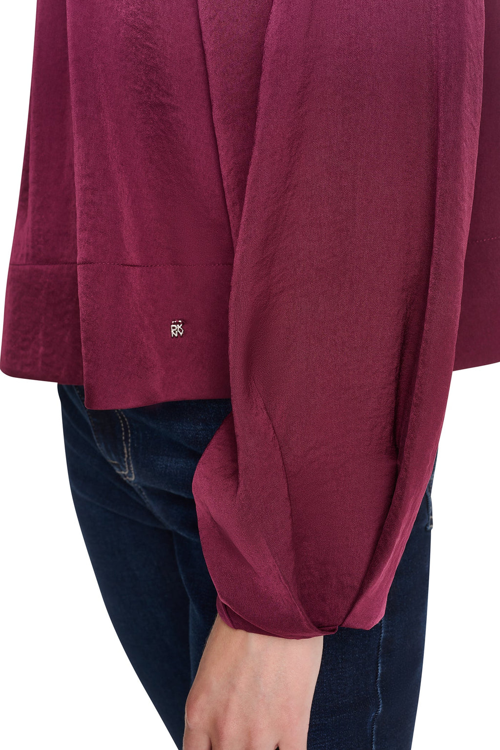 RAGLAN SLEEVE SHIRRED TOP