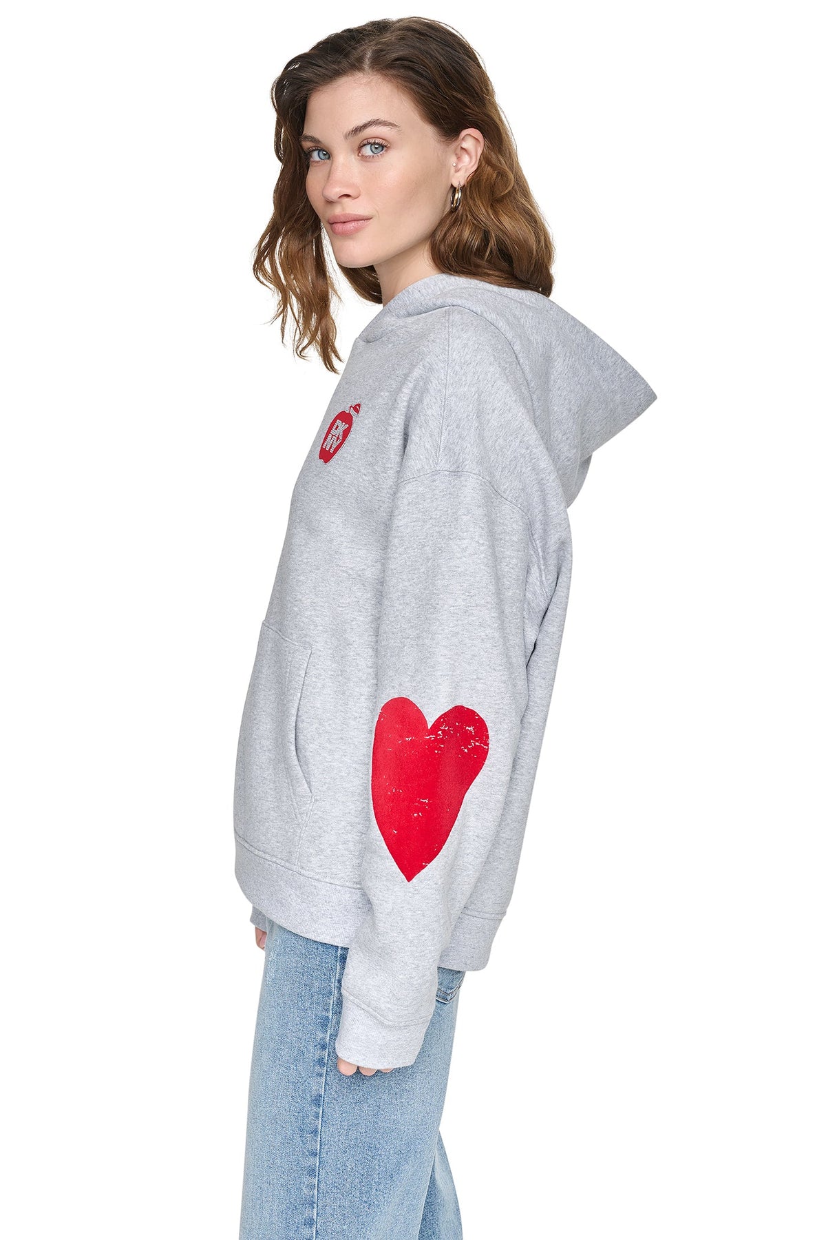 OVERSIZED BIG APPLE LOGO HOODIE
