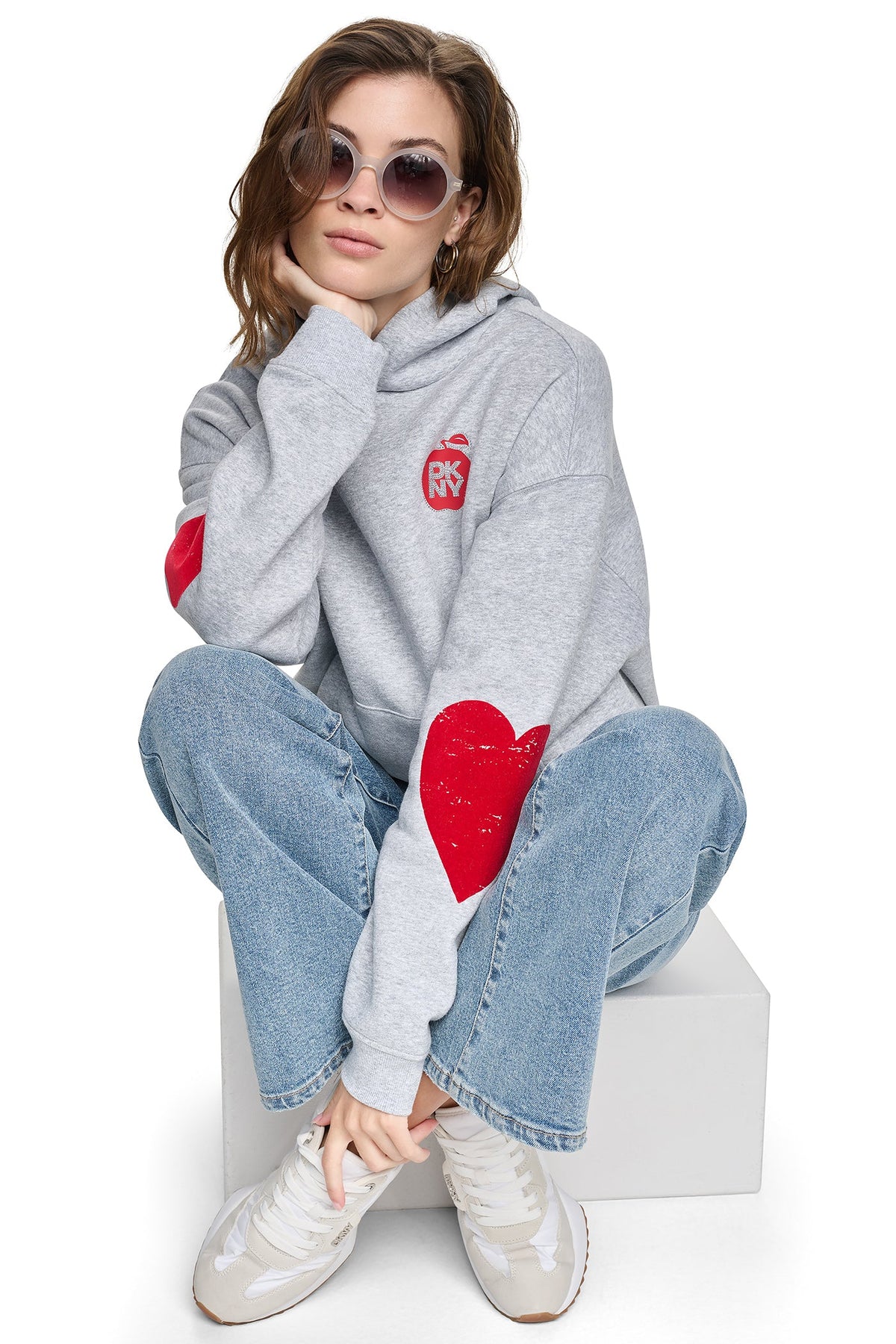 OVERSIZED BIG APPLE LOGO HOODIE