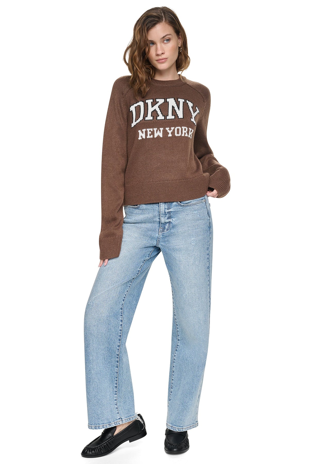 BELL SLEEVE RAGLAN LOGO SWEATER