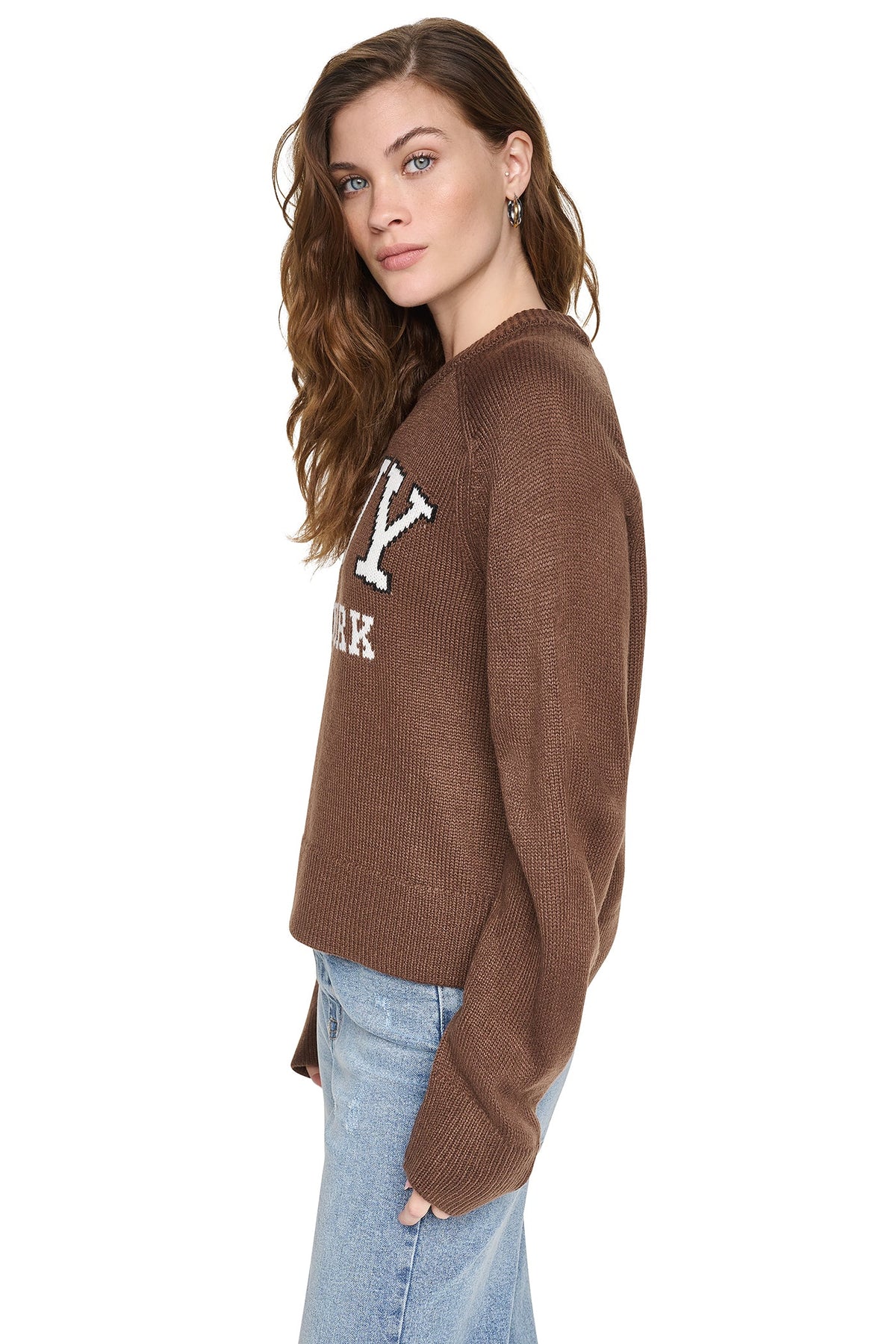 BELL SLEEVE RAGLAN LOGO SWEATER