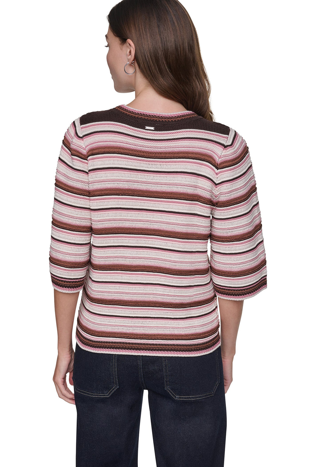 STRIPED RUGBY CREW NECK SWEATER