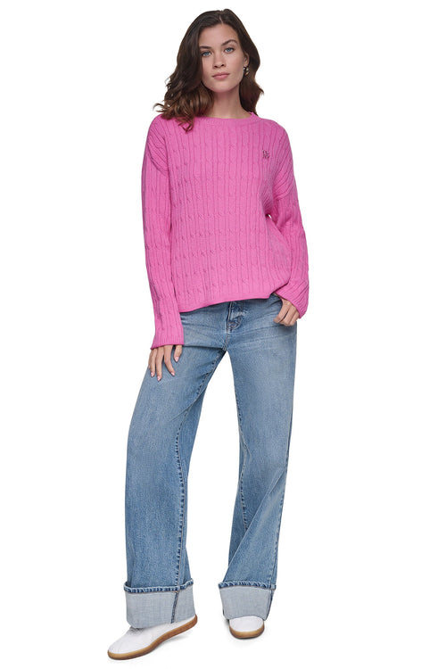 CABLE KNIT SWEATER