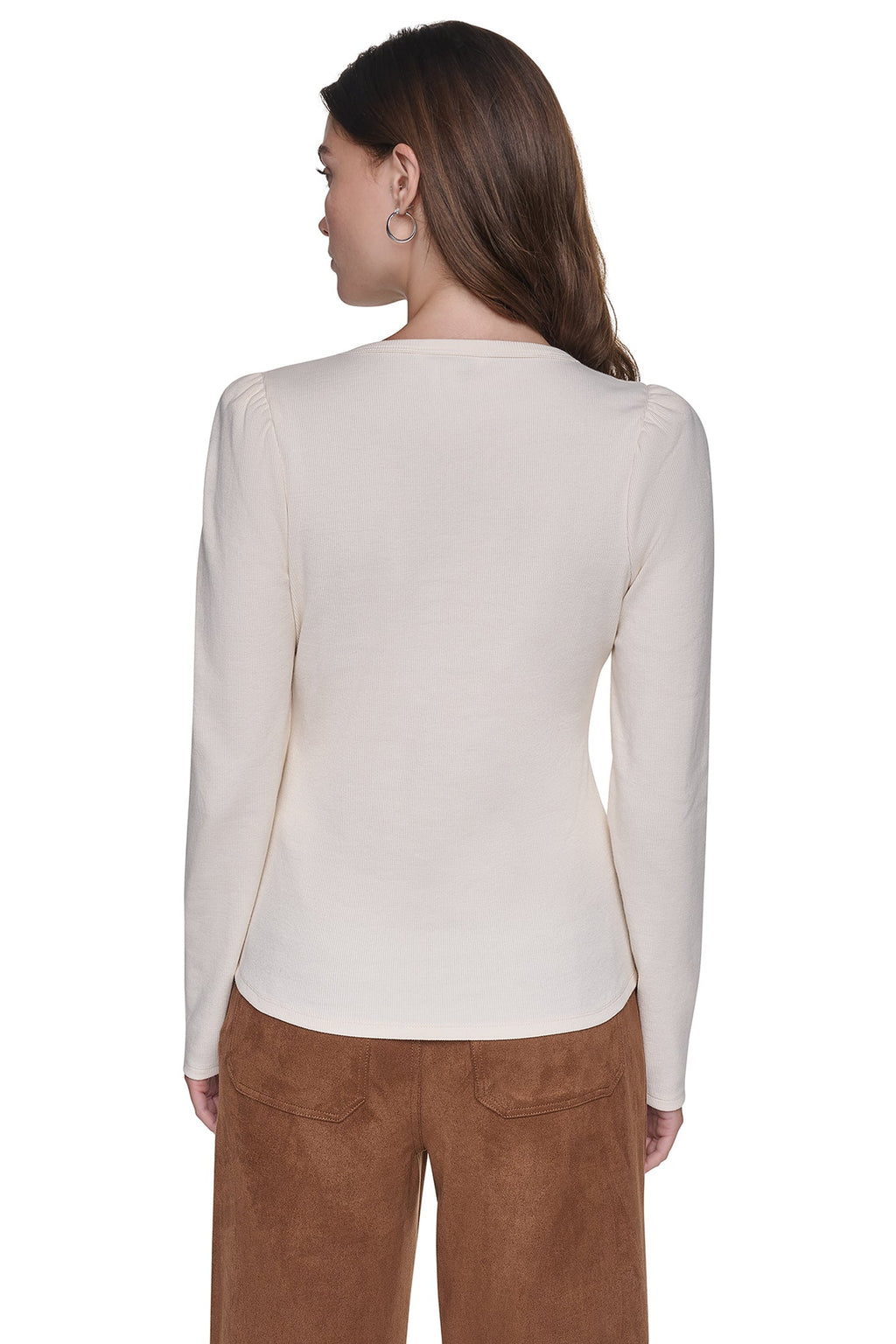 PUFF SLEEVE RHINESTONE TOP