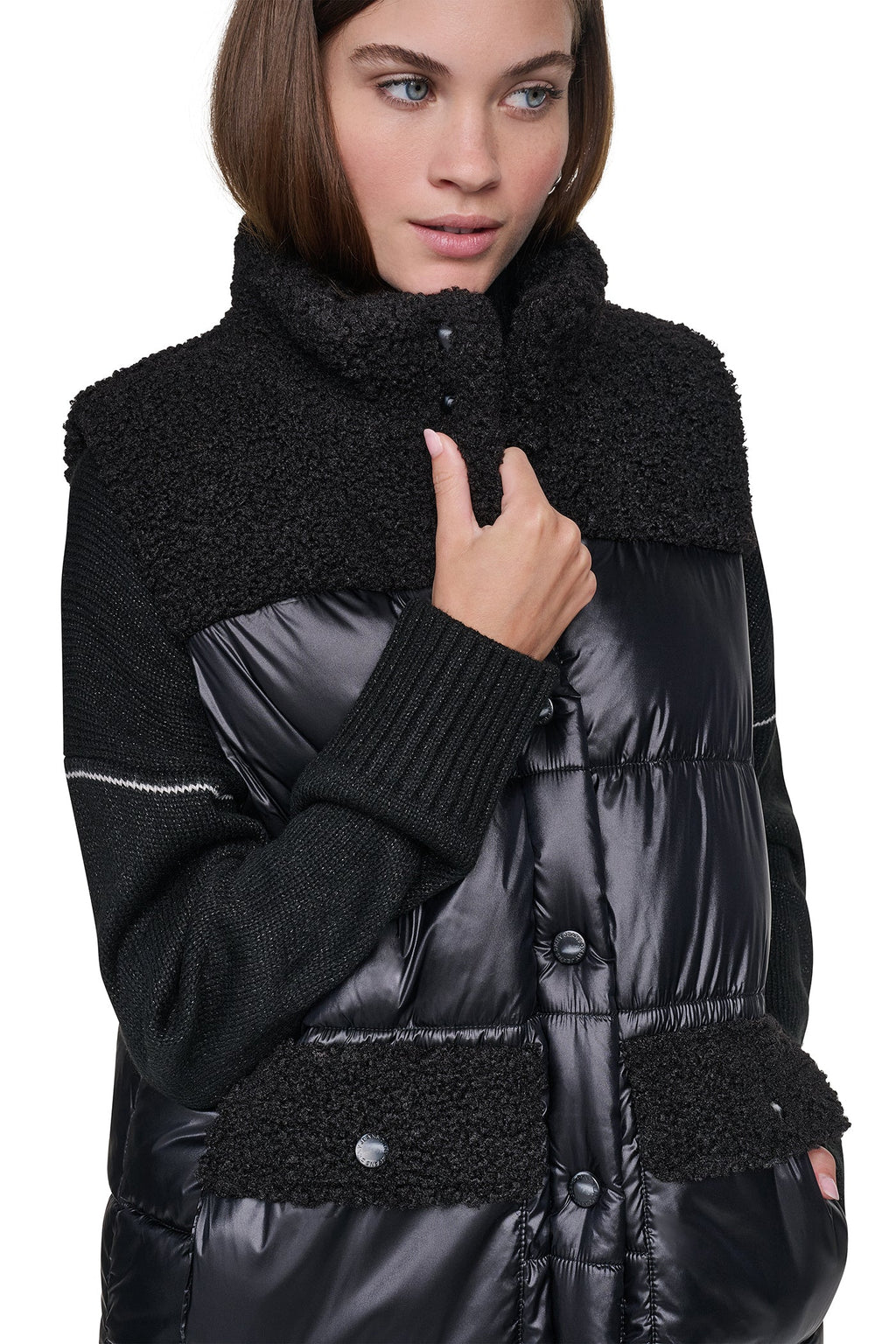 SHERPA MIX MOCK NECK VEST