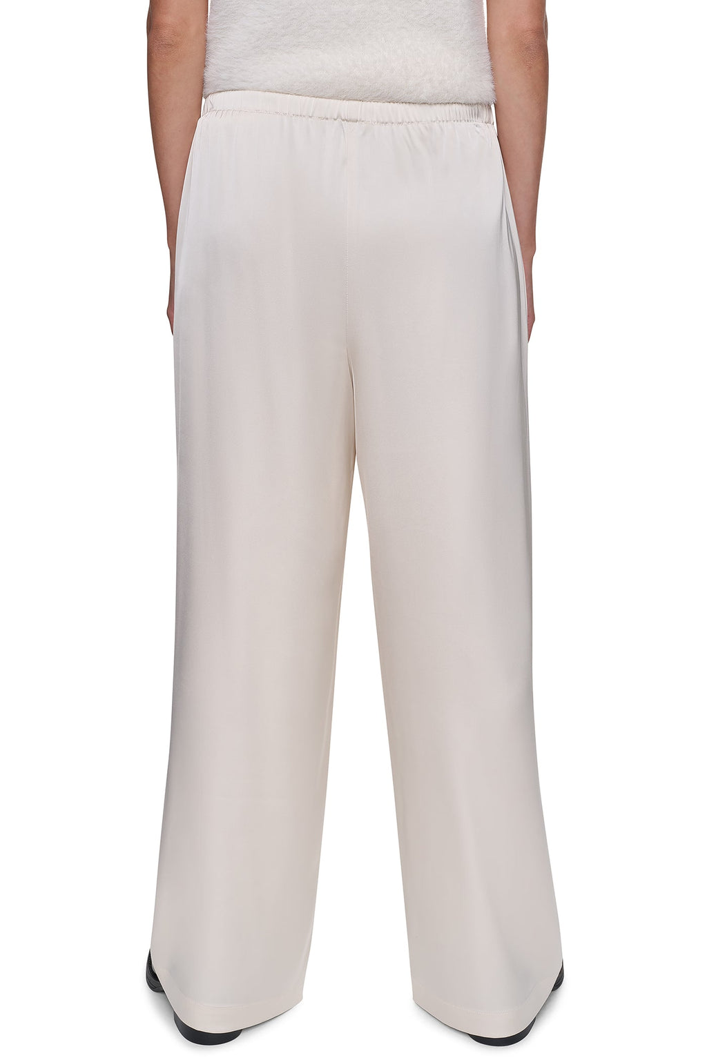 HIGH-RISE SATIN PULL-ON PANT