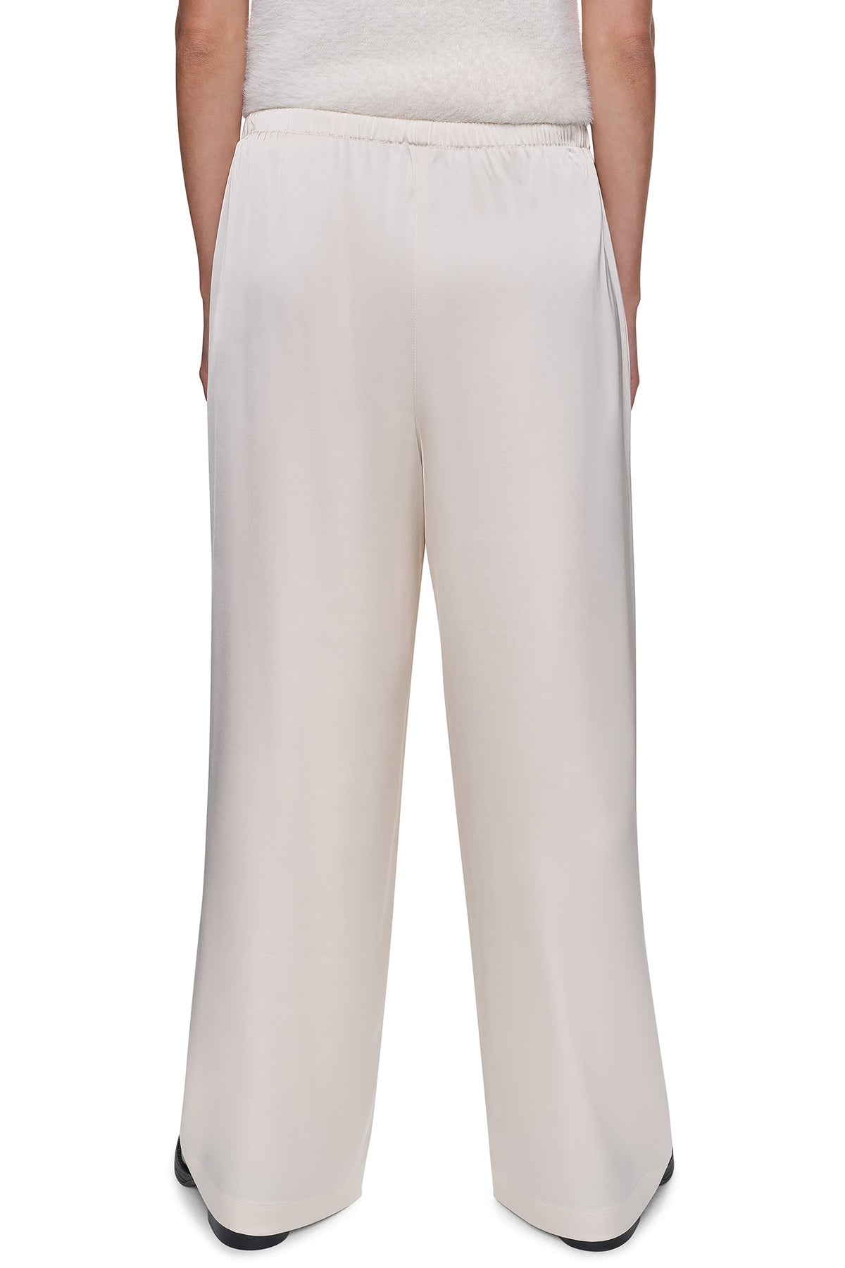 HIGH-RISE SATIN PULL-ON PANT