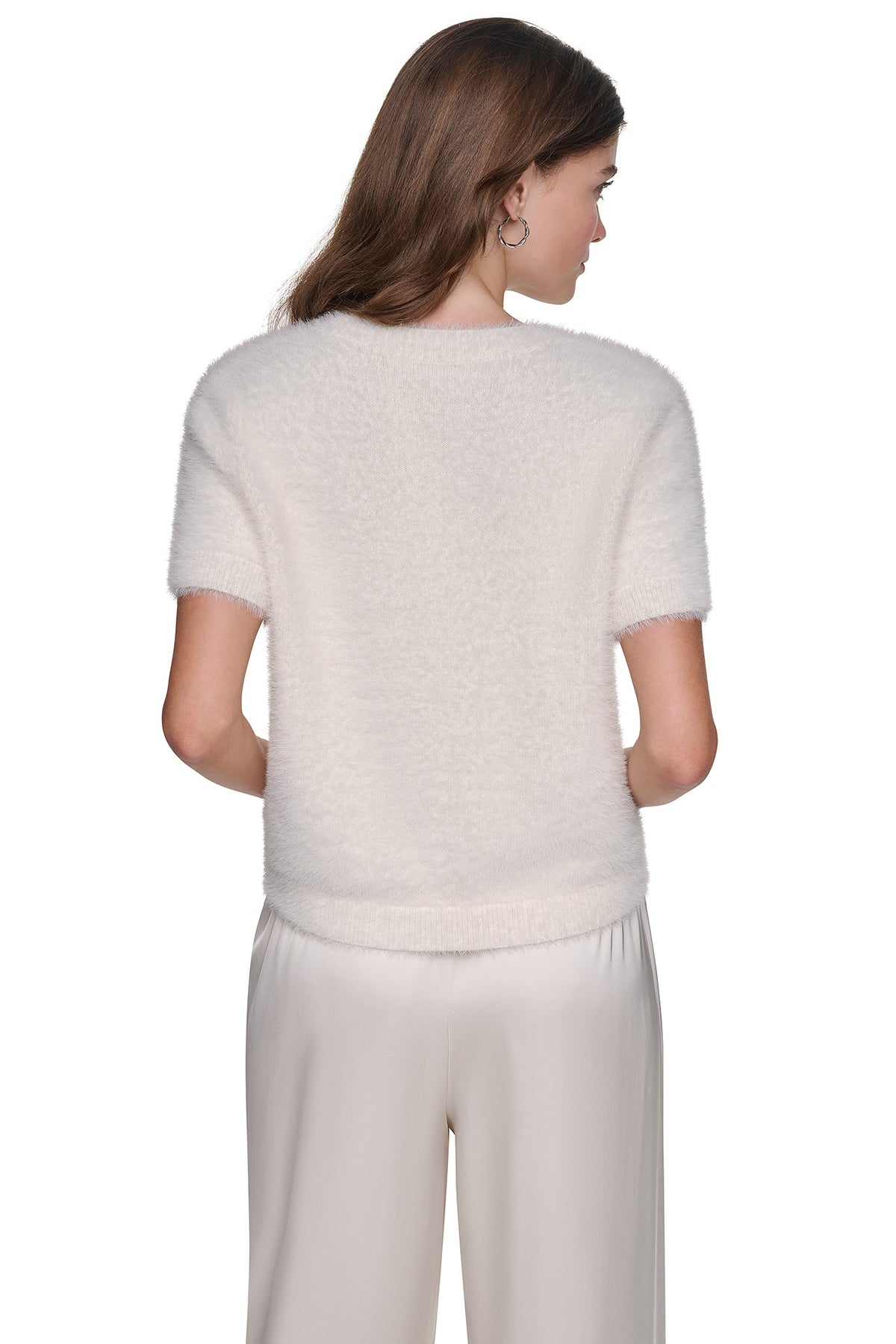 BRUSHED V-NECK CARDIGAN