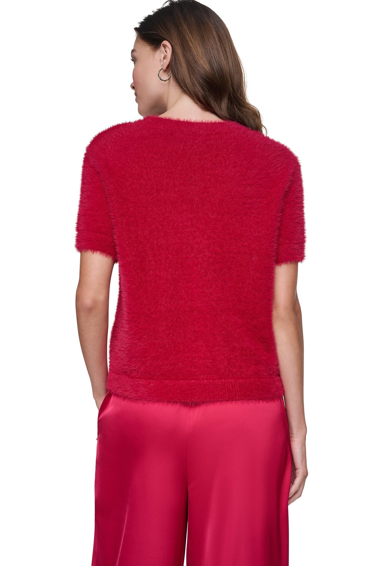 BRUSHED V-NECK CARDIGAN