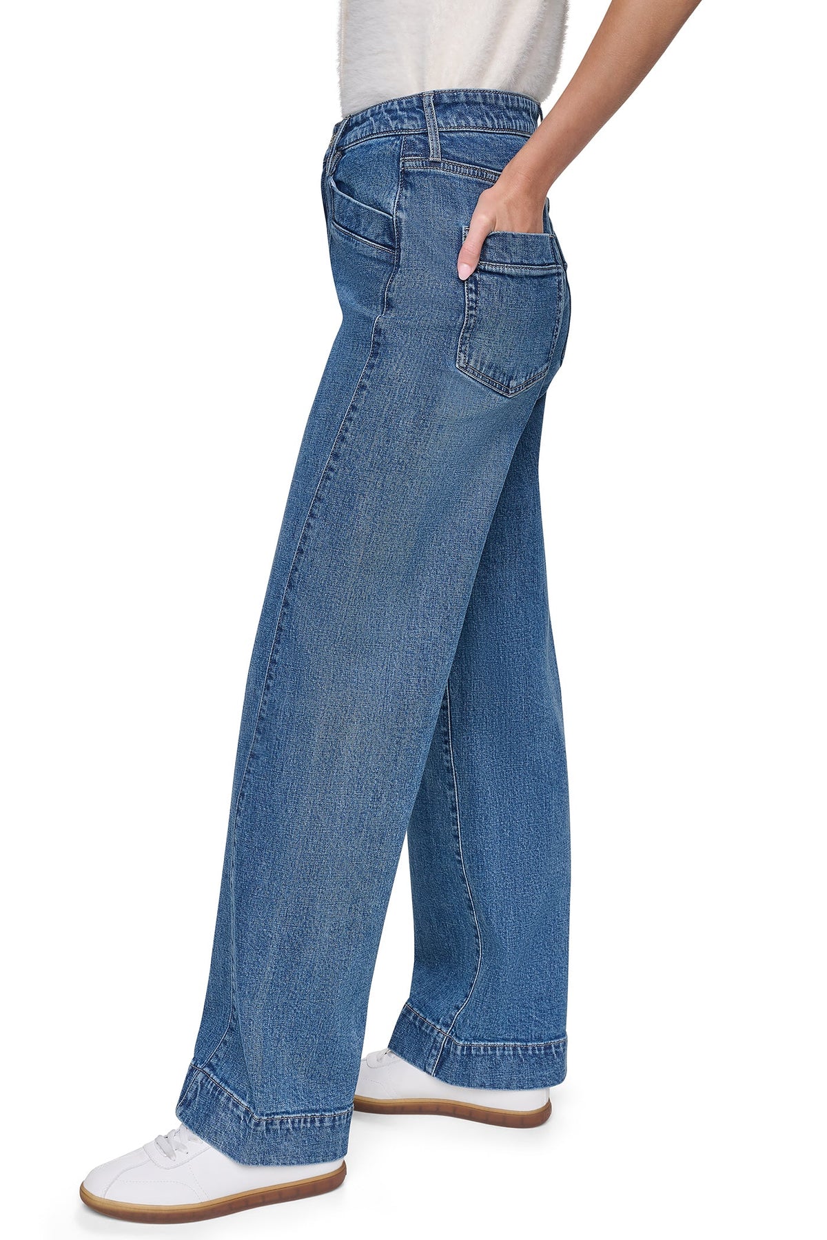 HIGH-RISE FORWARD SEAM WIDE LEG