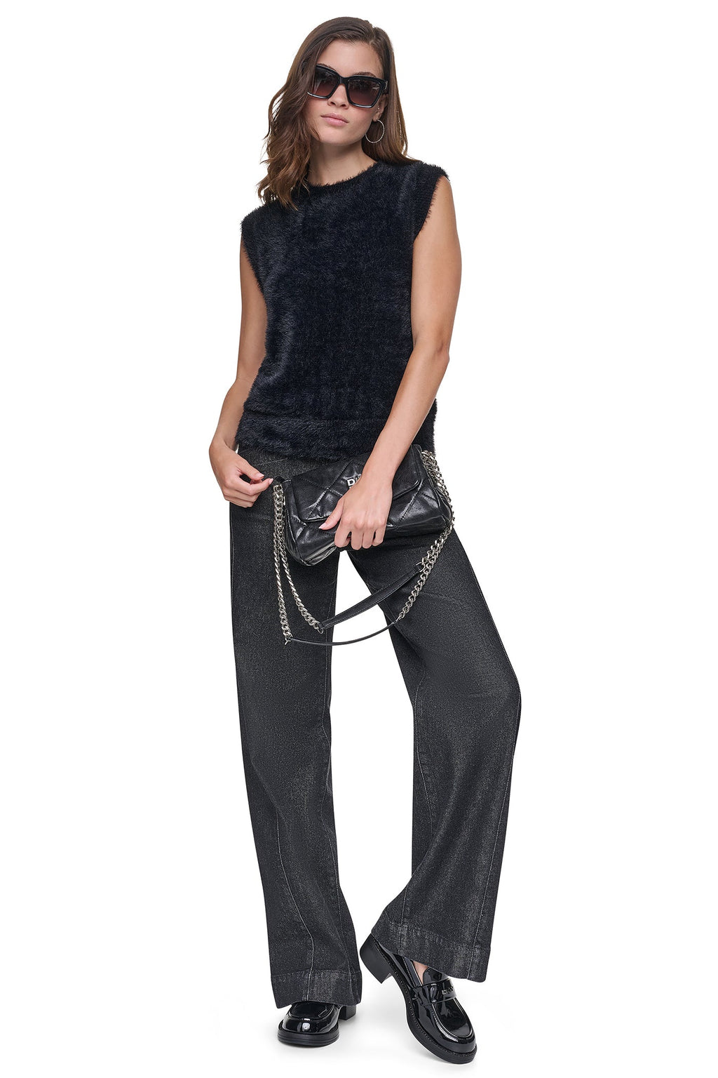 HIGH-RISE FORWARD SEAM WIDE LEG