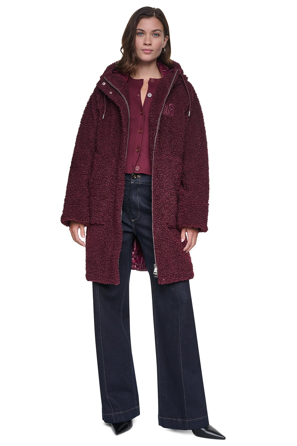 SHERPA MIXED MEDIA HOODED JACKET