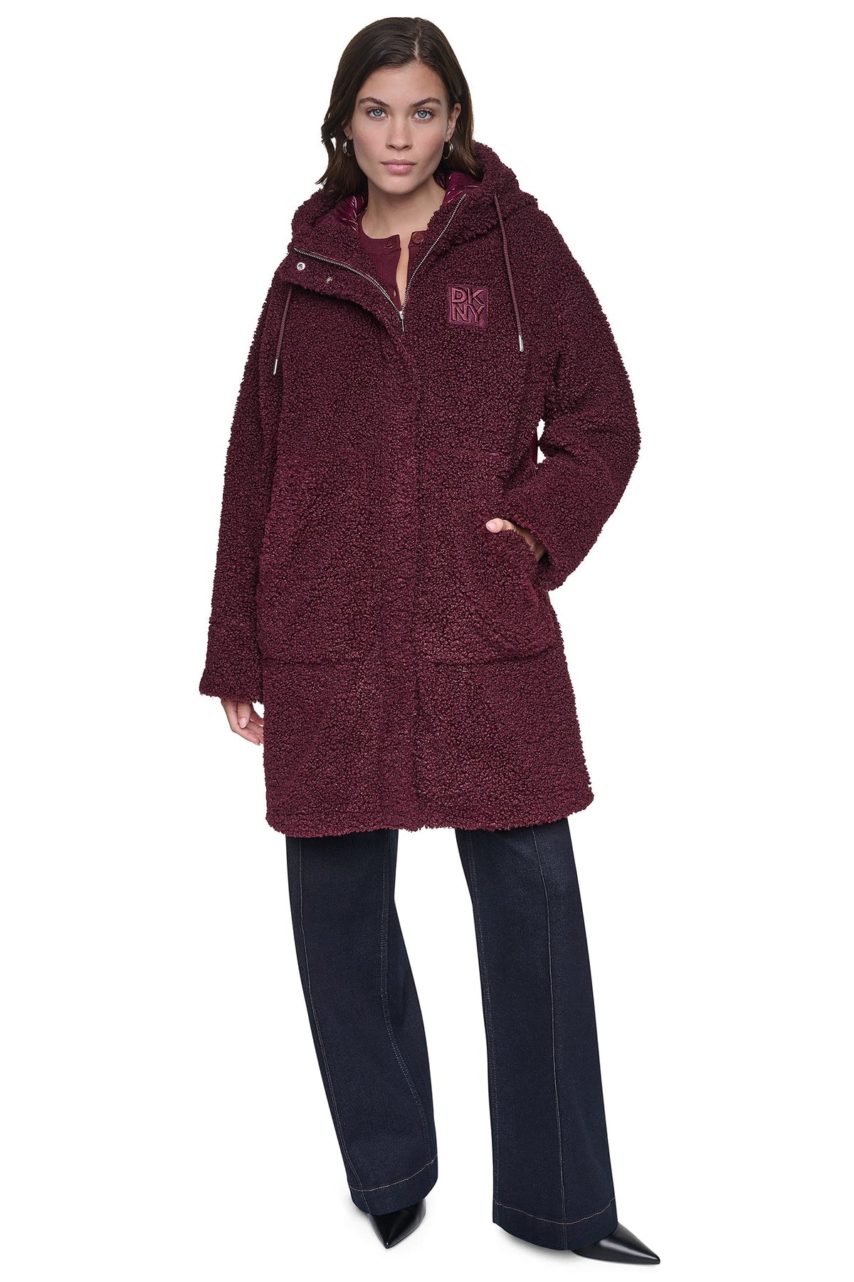 SHERPA MIXED MEDIA HOODED JACKET