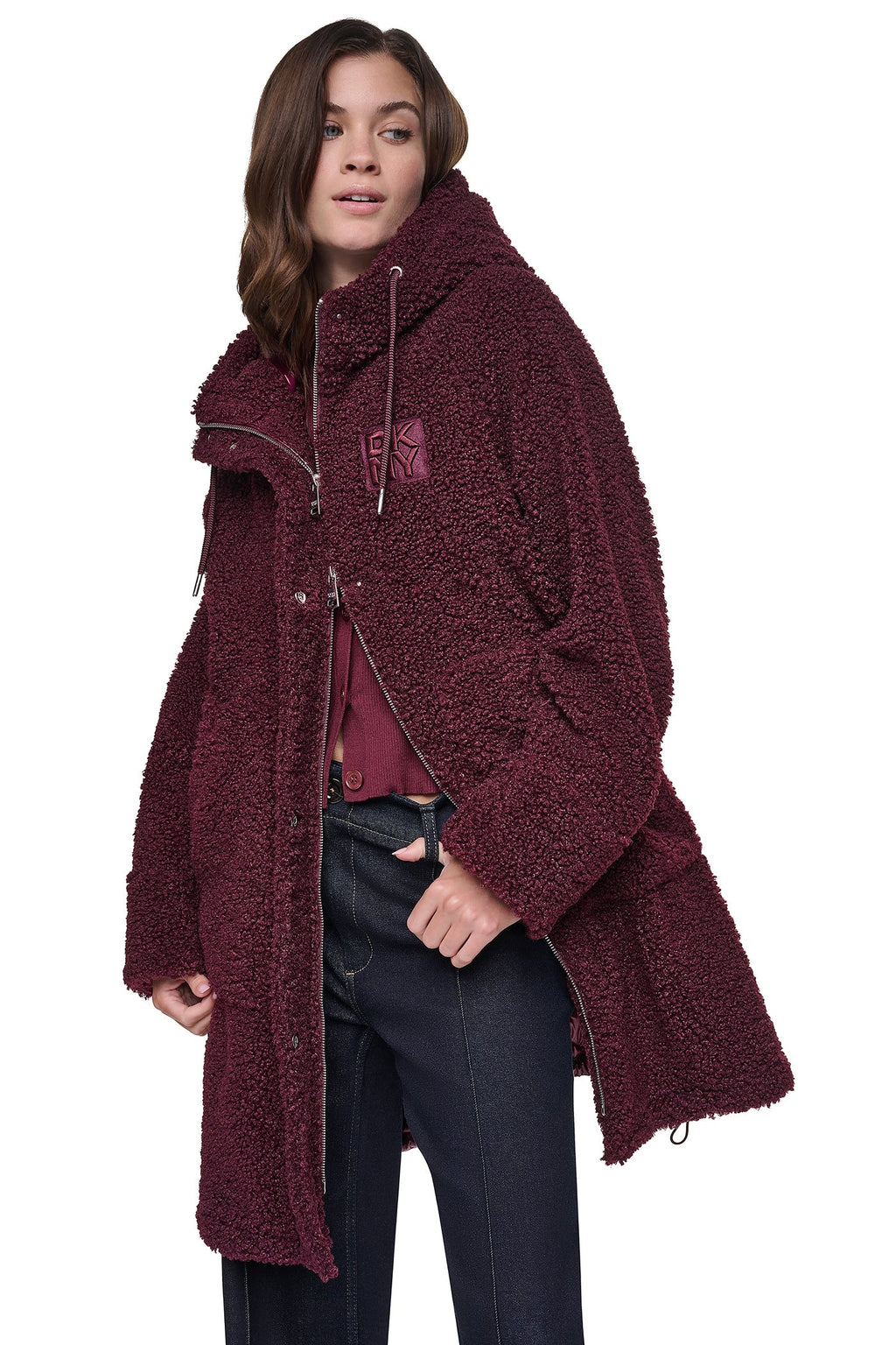 SHERPA MIXED MEDIA HOODED JACKET