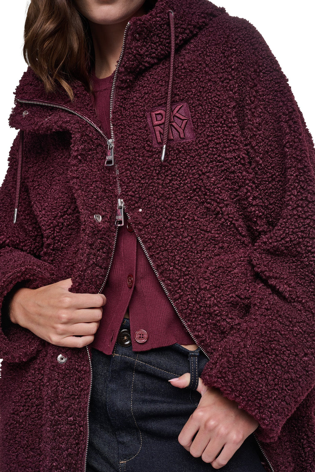 SHERPA MIXED MEDIA HOODED JACKET