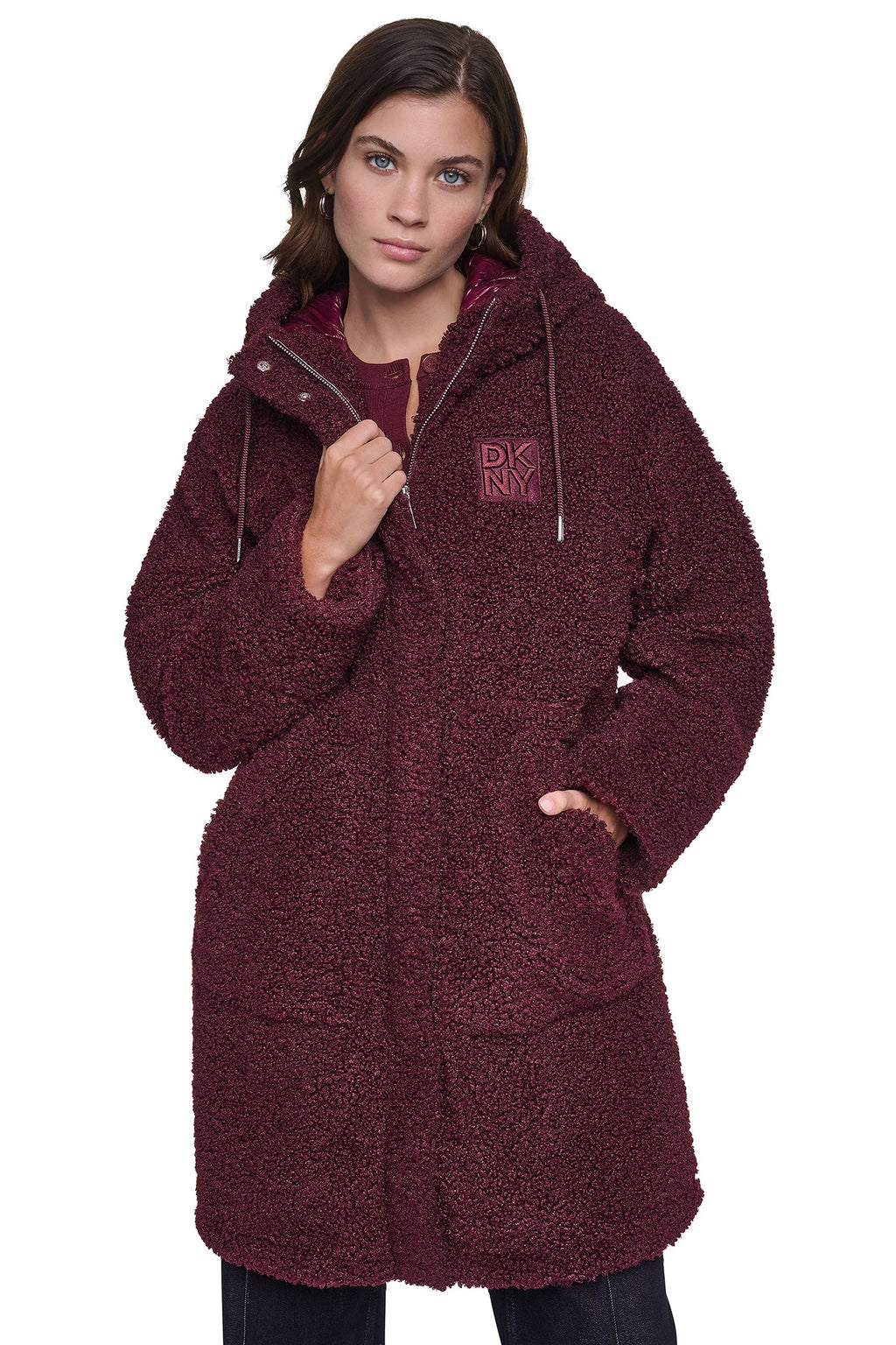 SHERPA MIXED MEDIA HOODED JACKET