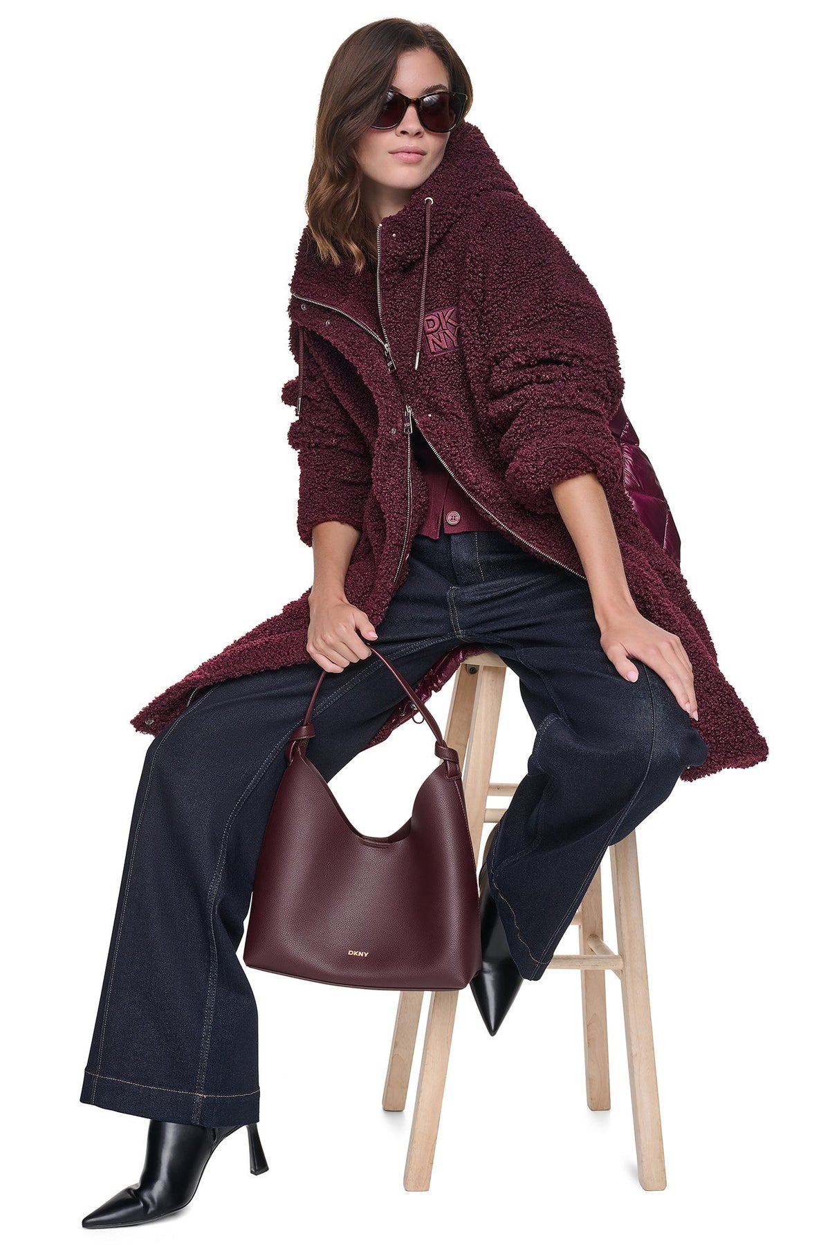 SHERPA MIXED MEDIA HOODED JACKET