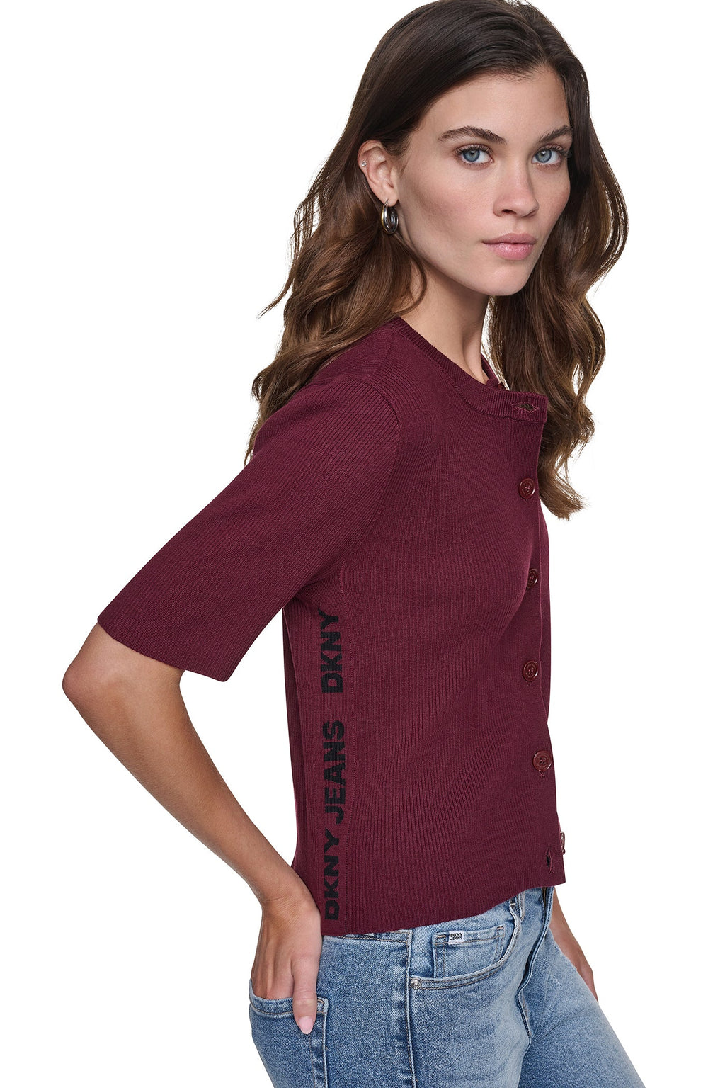 LOGO BUTTON CARDIGAN