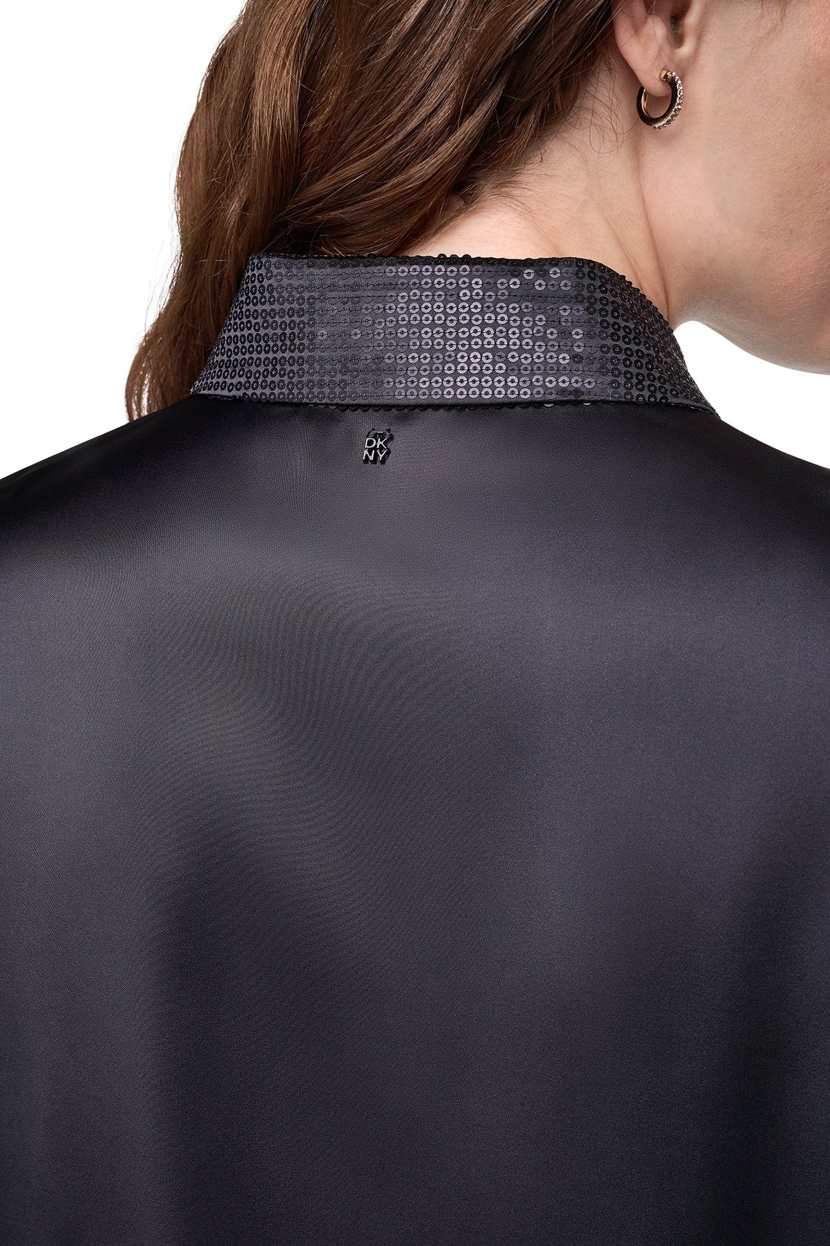 MATTE SATIN PUFF SLEEVE SHIRT