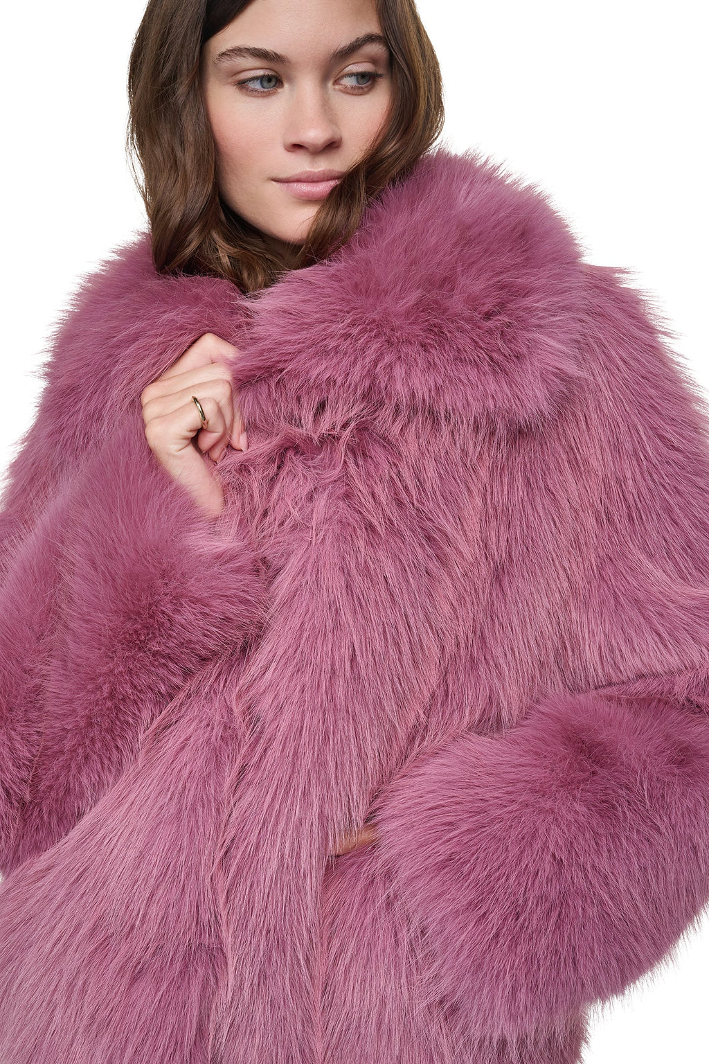 SHORT FAUX FUR JACKET