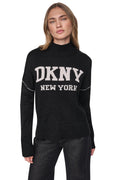LOGO TURTLENECK HIGH LOW SWEATER