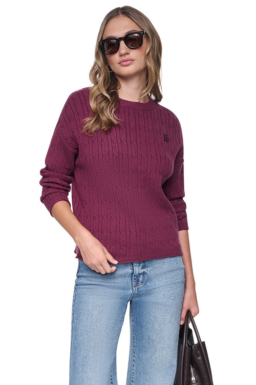 CABLE KNIT SWEATER
