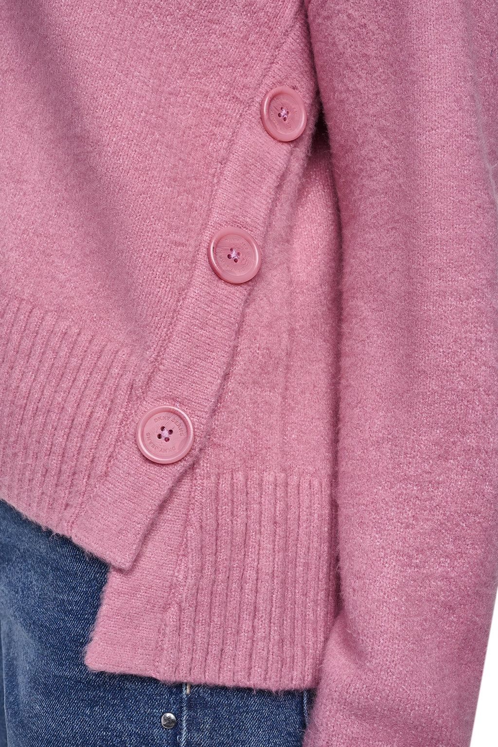BUTTON DETAIL V-NECK SWEATER