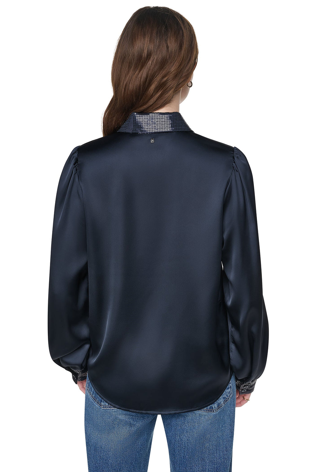 MATTE SATIN PUFF SLEEVE SHIRT