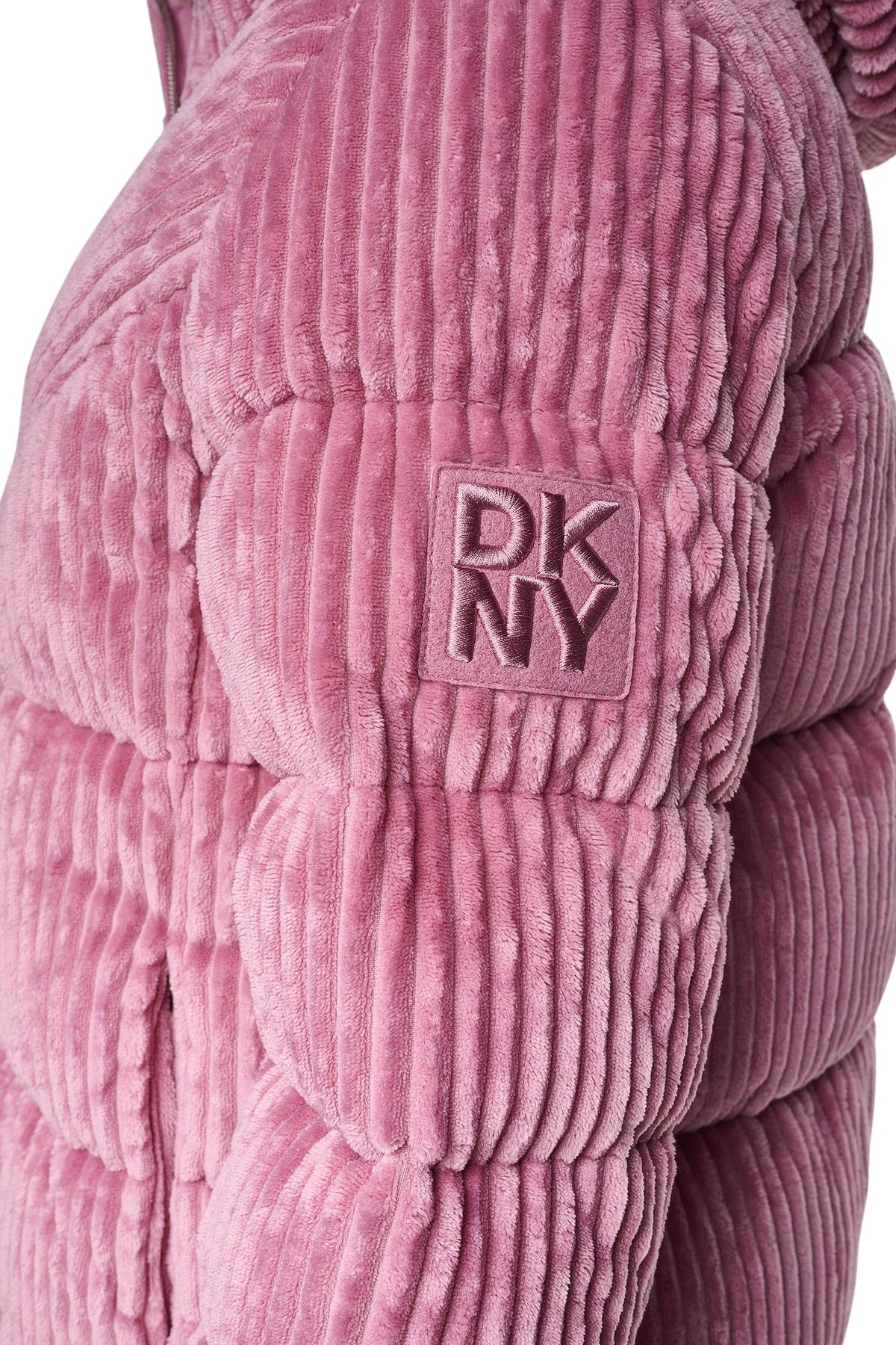 HOODED CORDUROY PUFFER JACKET