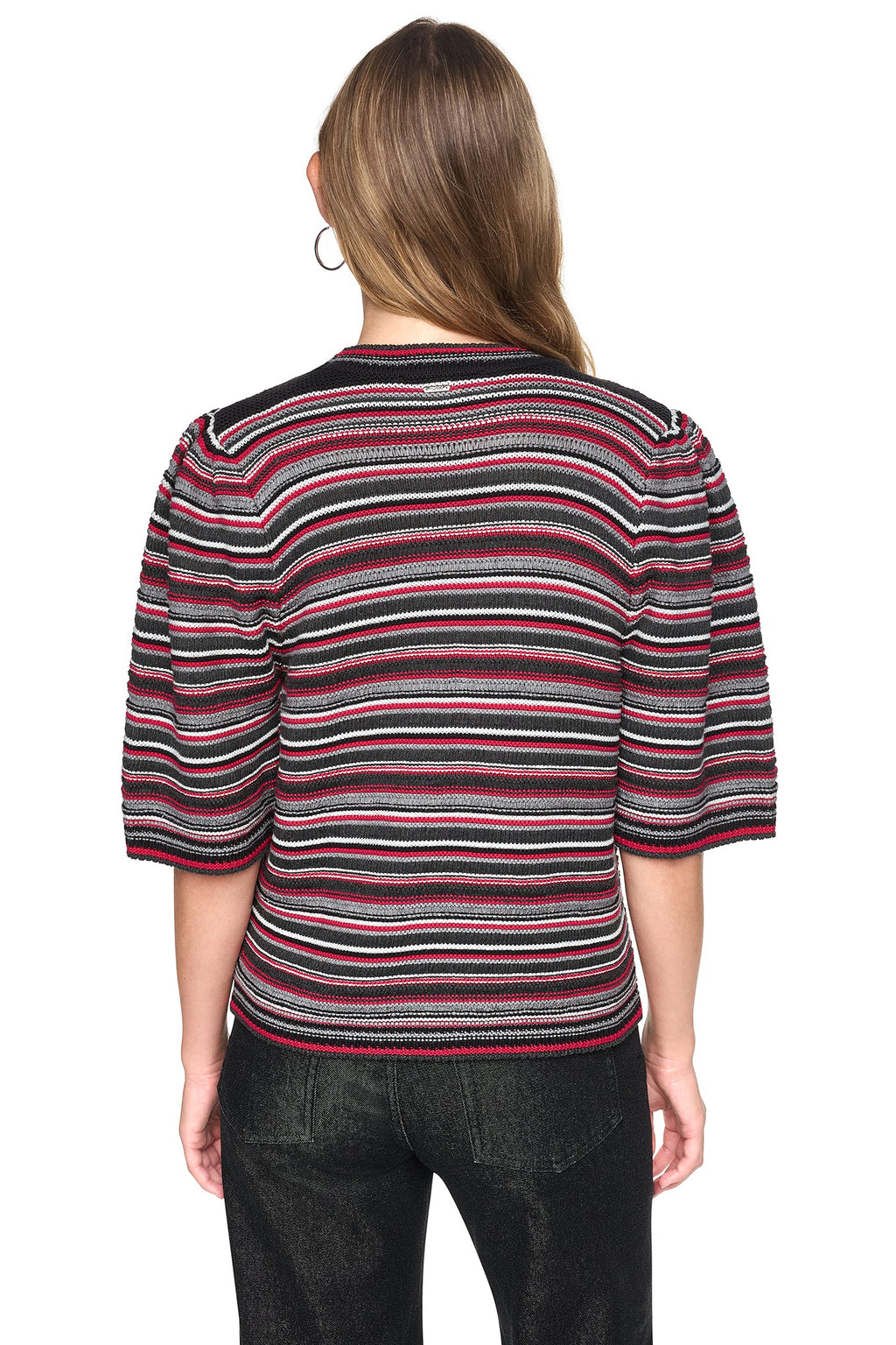 STRIPED RUGBY CREW NECK SWEATER