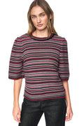 STRIPED RUGBY CREW NECK SWEATER