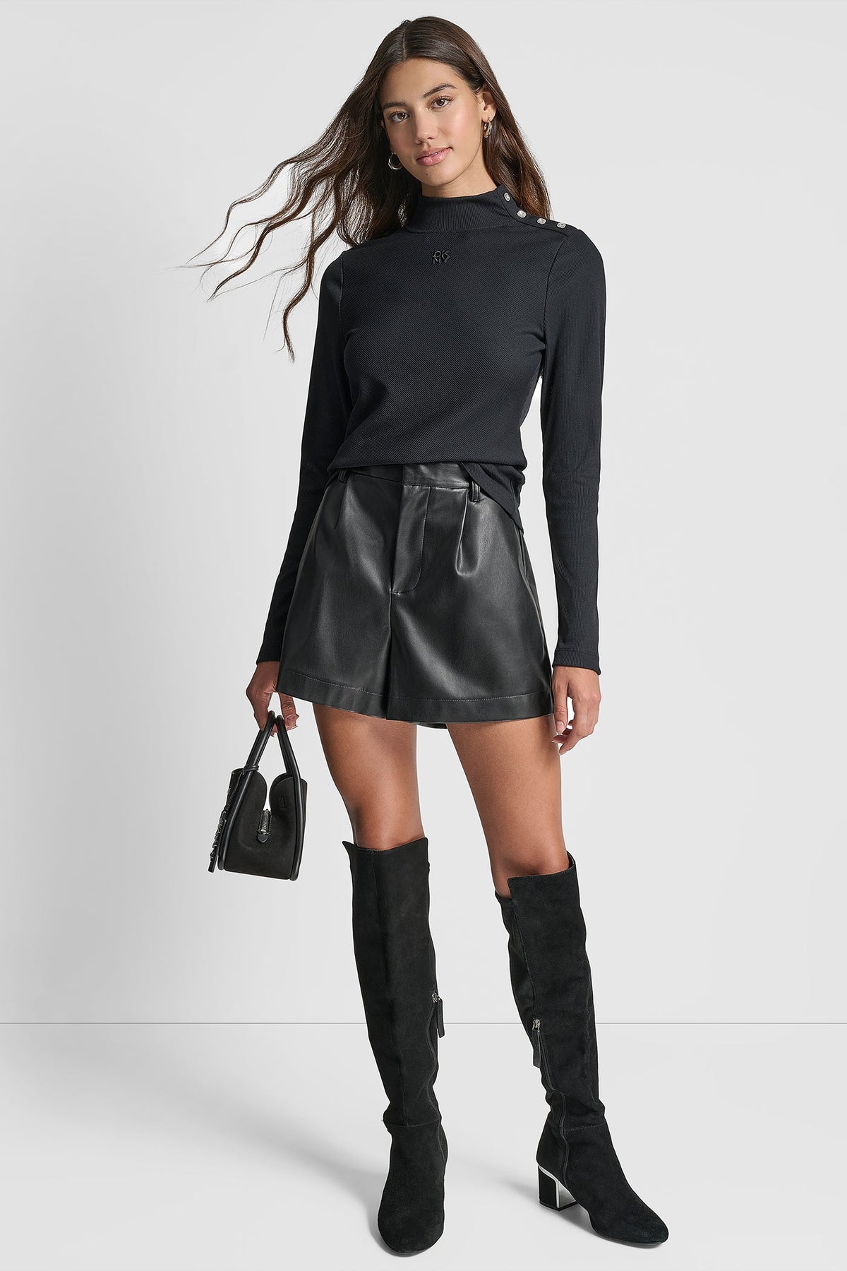 JEWEL BUTTON LONG SLEEVE TEE