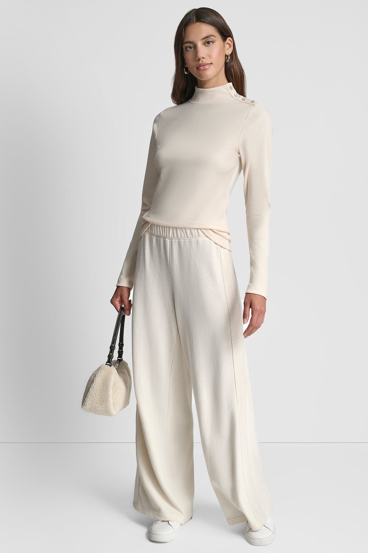 JEWEL BUTTON LONG SLEEVE TEE