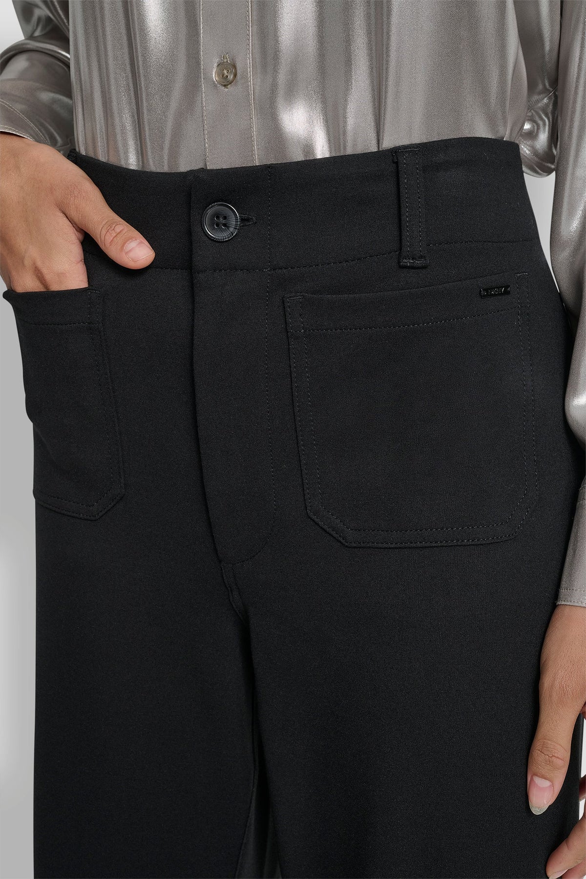 CROPPED HIGH-RISE WIDE-LEG PANT