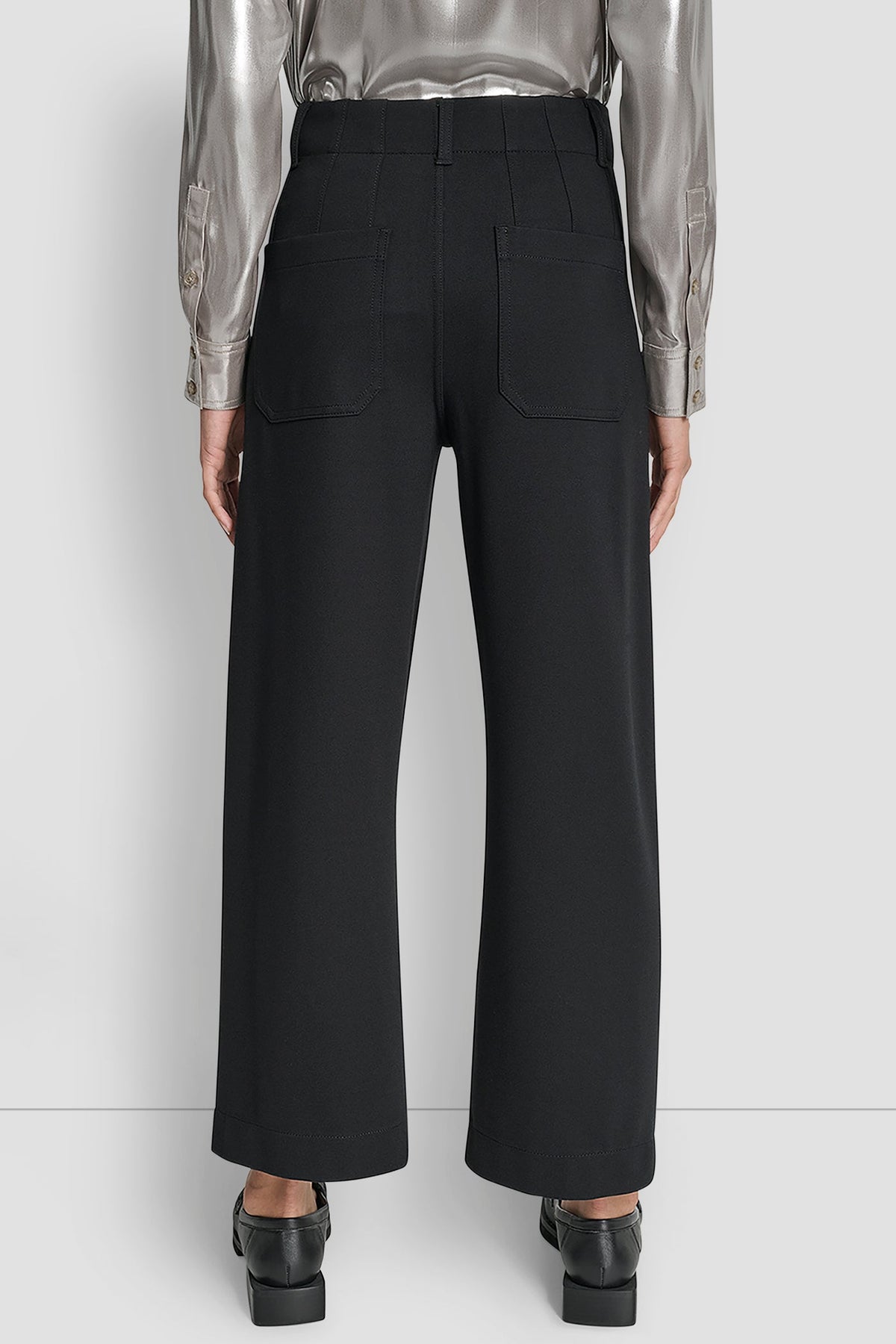 CROPPED HIGH-RISE WIDE-LEG PANT