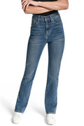 HIGH-RISE STUDDED BOOTCUT JEAN