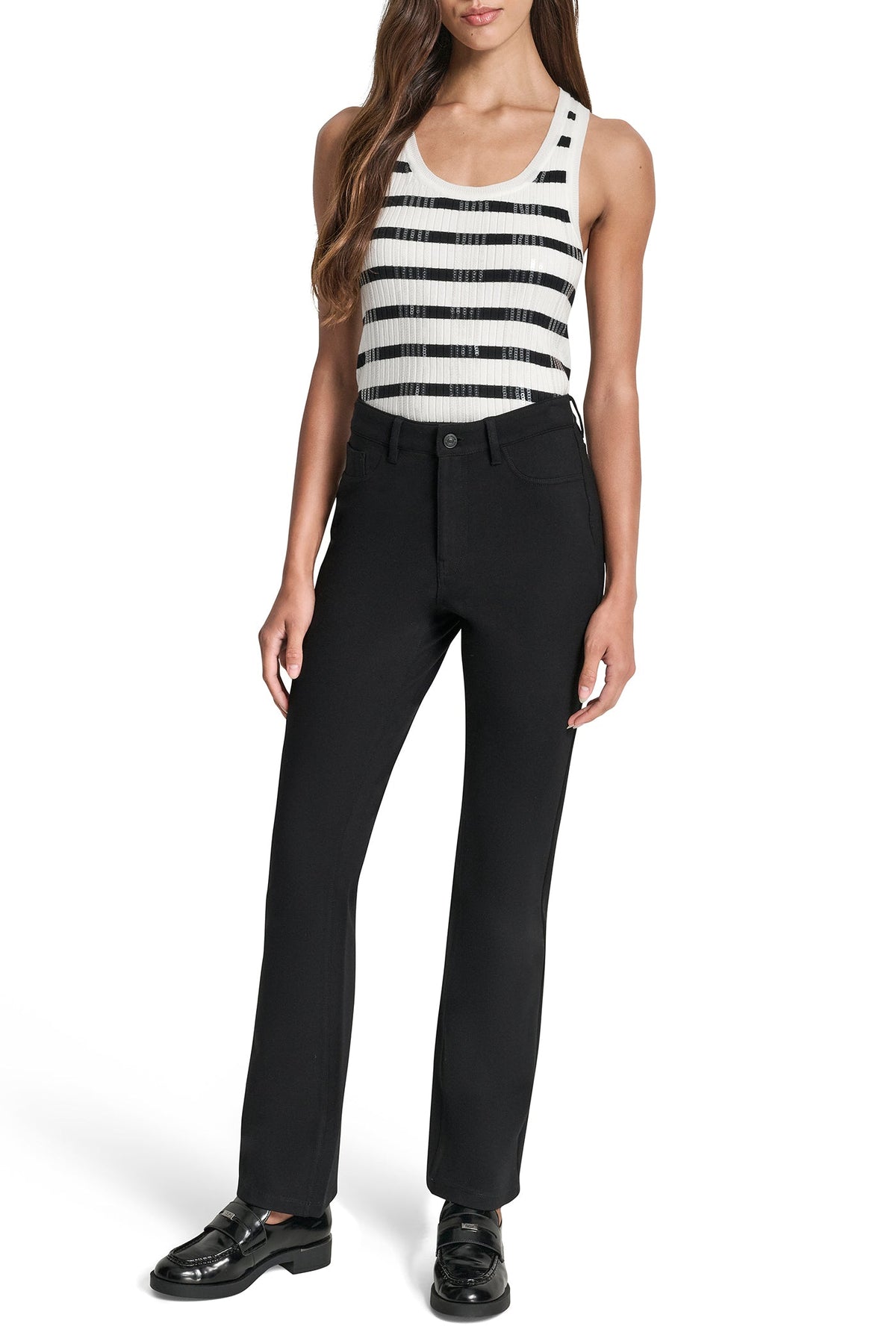 MID-RISE SLIM BOOTCUT PANT