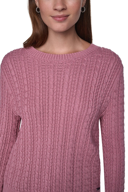 BELL CUFF CABLE SWEATER