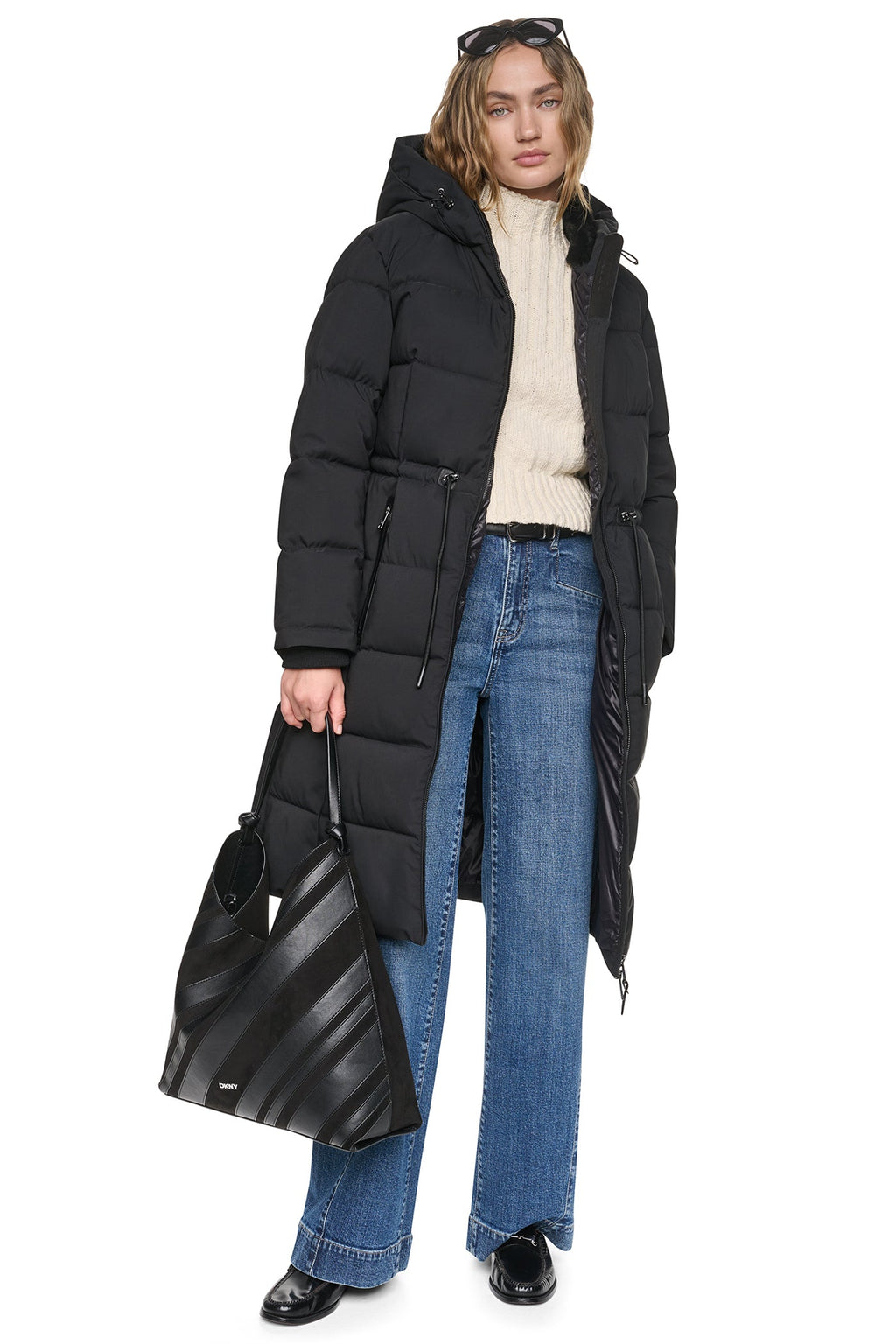 MAXI PUFFER COAT WITH HOOD