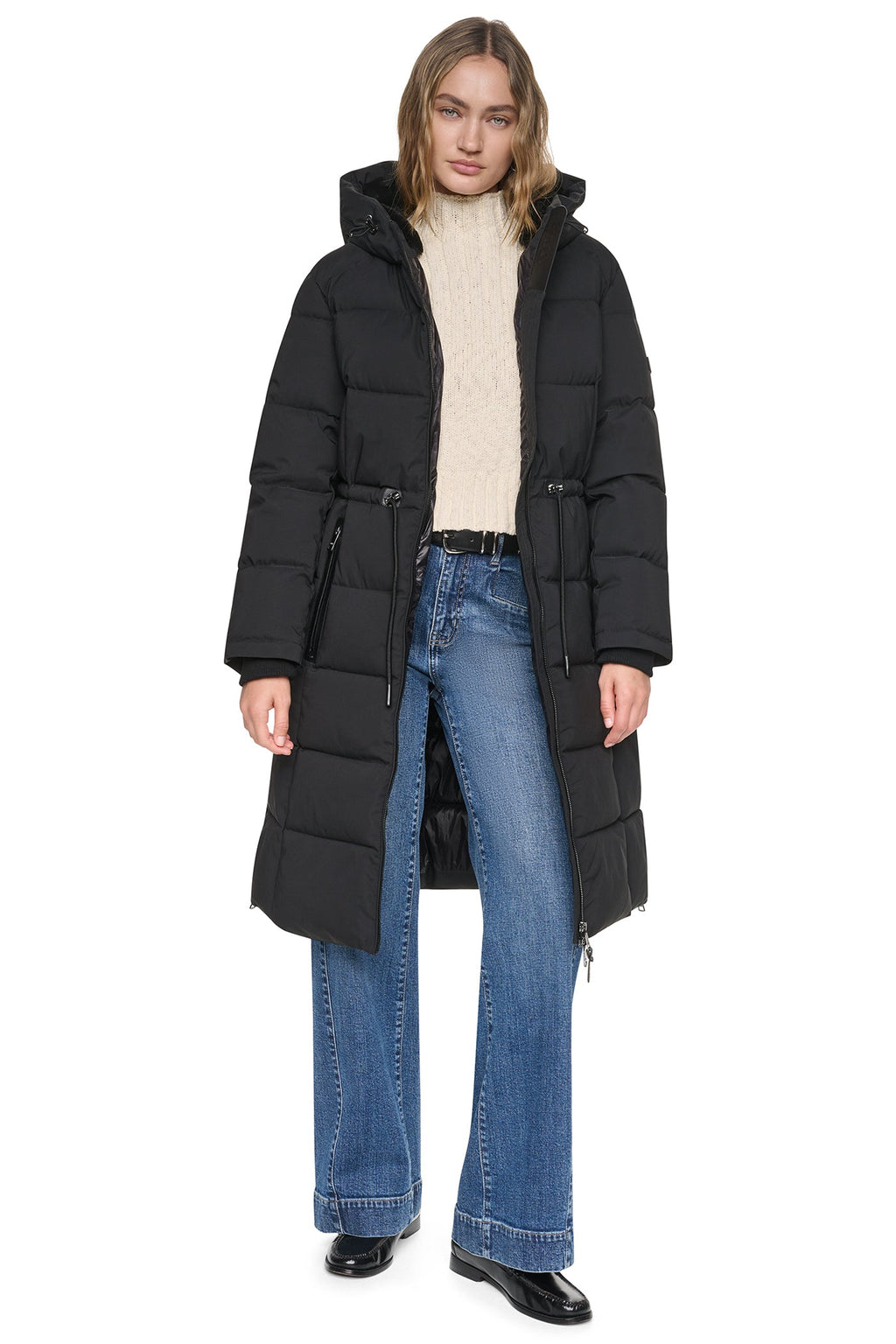 MAXI PUFFER COAT WITH HOOD