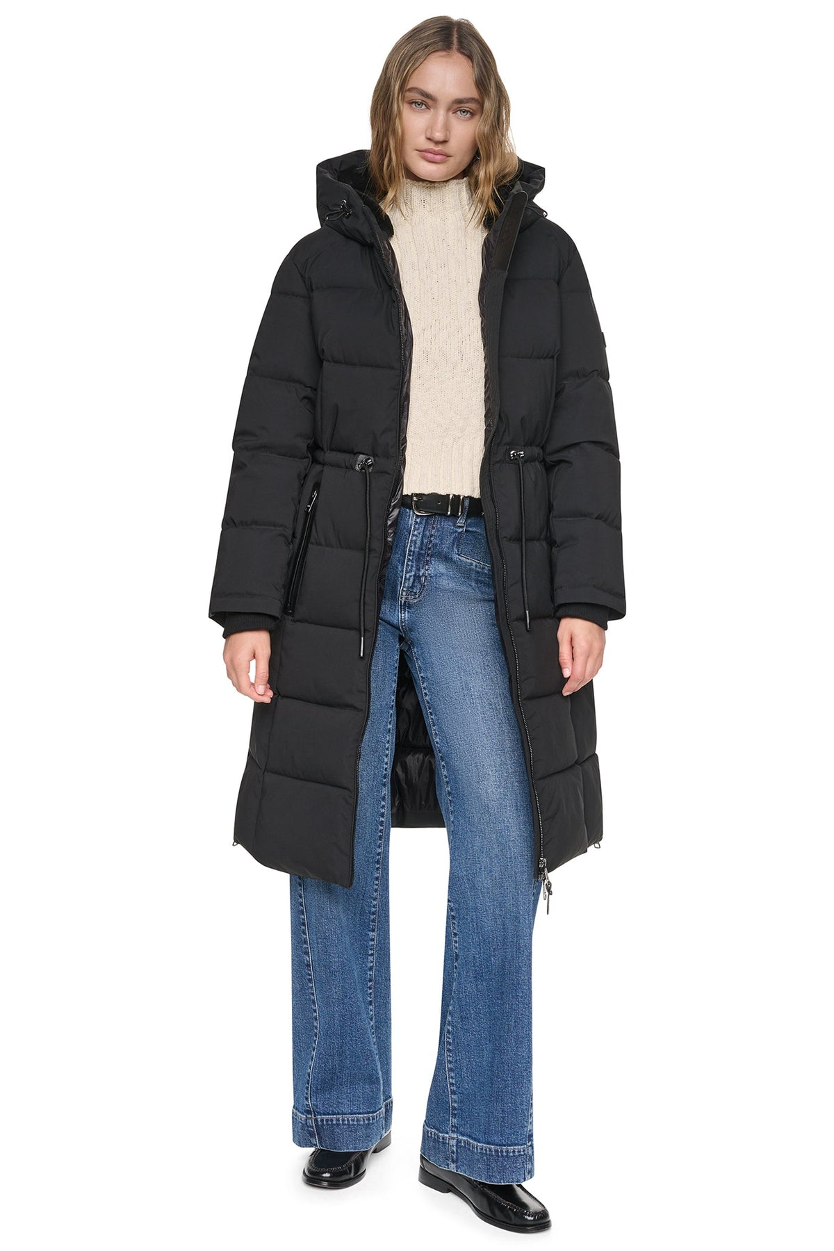 MAXI PUFFER COAT WITH HOOD