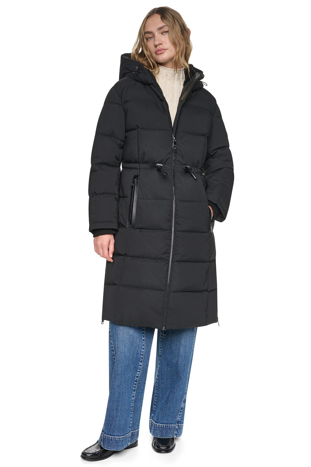 MAXI PUFFER COAT WITH HOOD