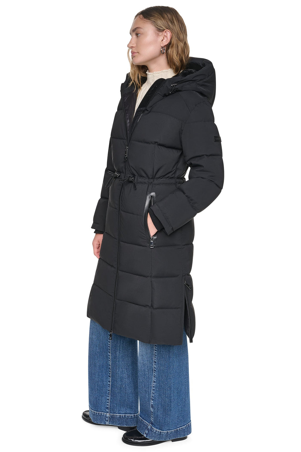 MAXI PUFFER COAT WITH HOOD