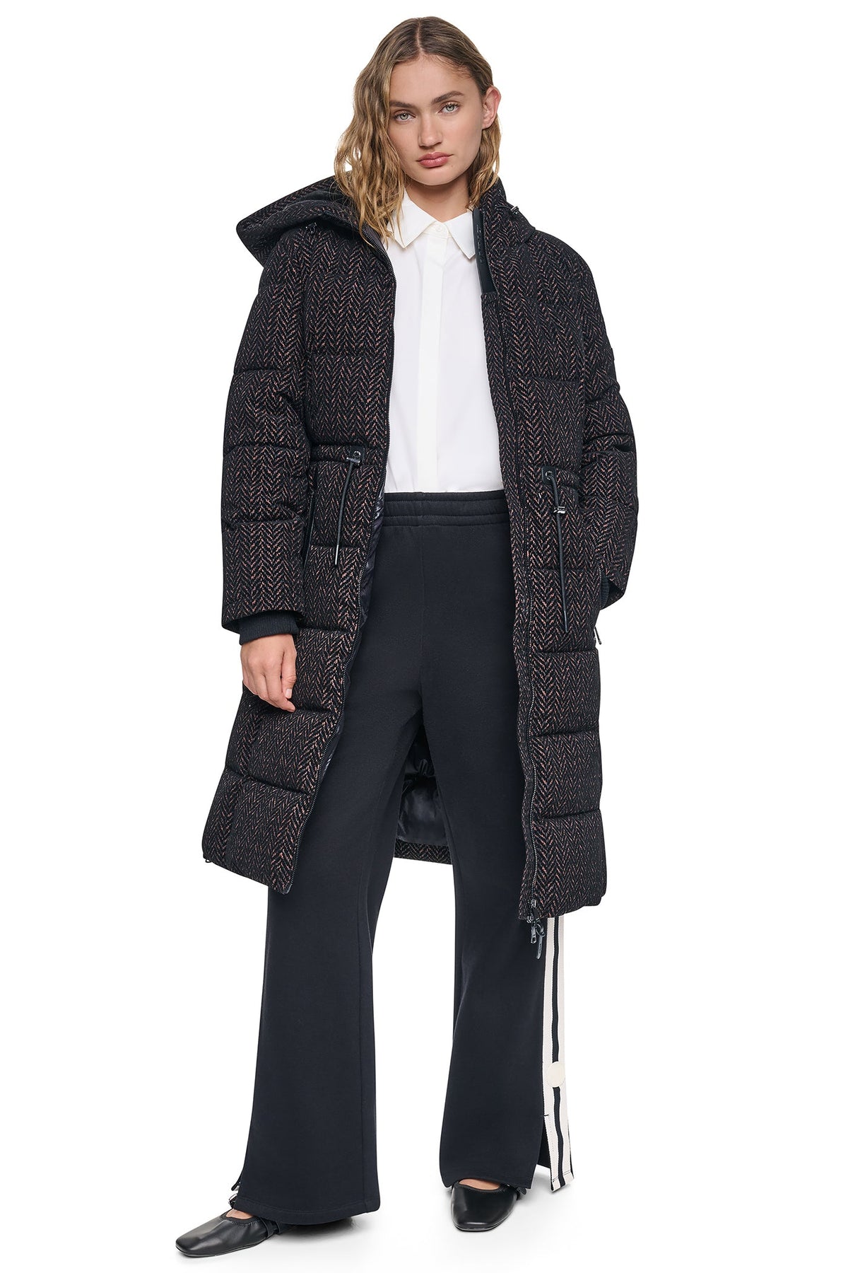 MAXI PUFFER COAT WITH HOOD