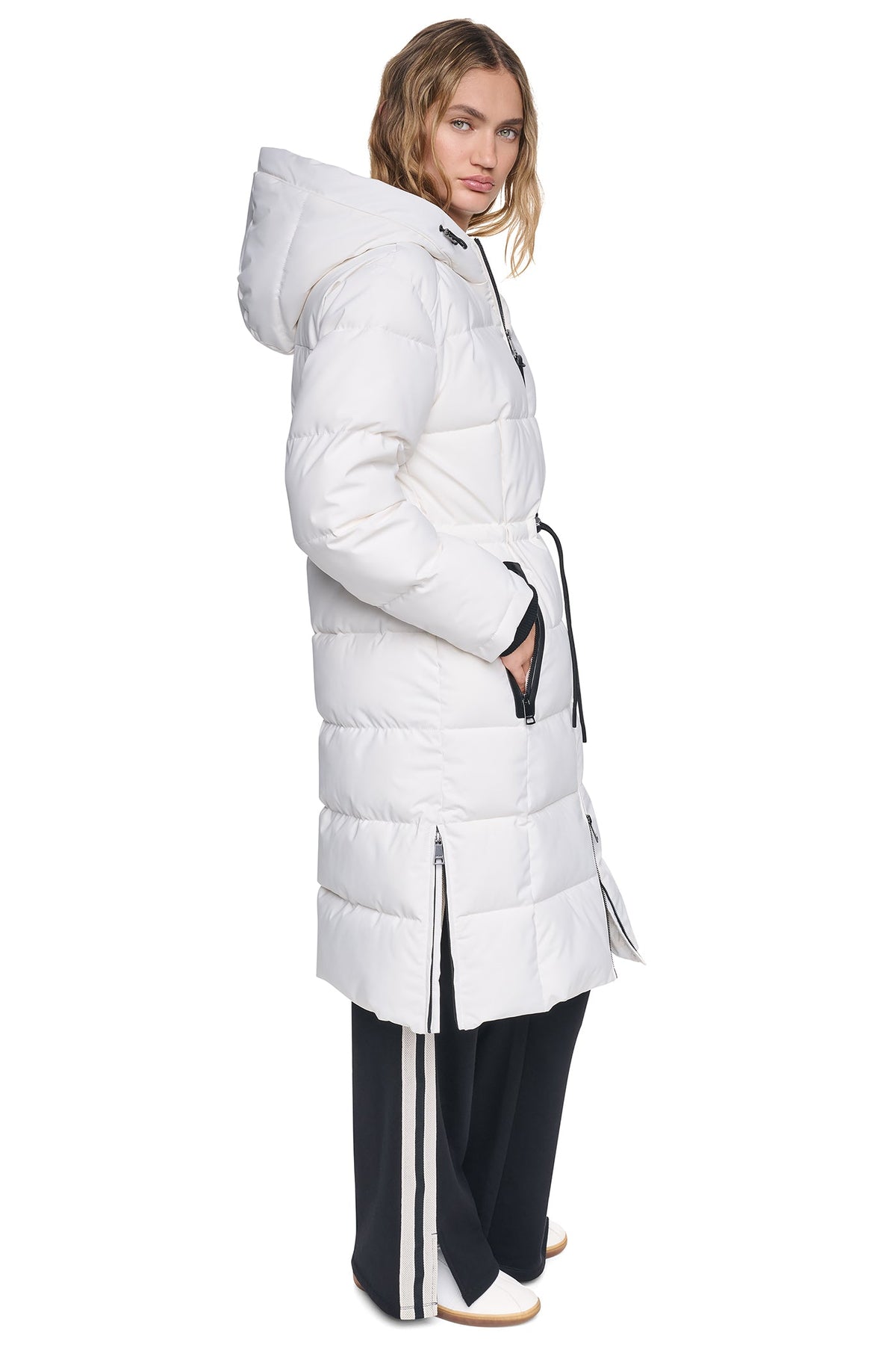 MAXI PUFFER COAT WITH HOOD